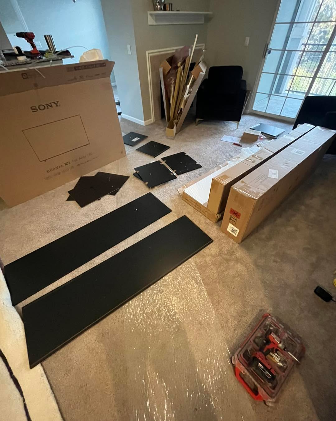 “From boxes to reality” #freshstart #handyman #supportlocal #dream