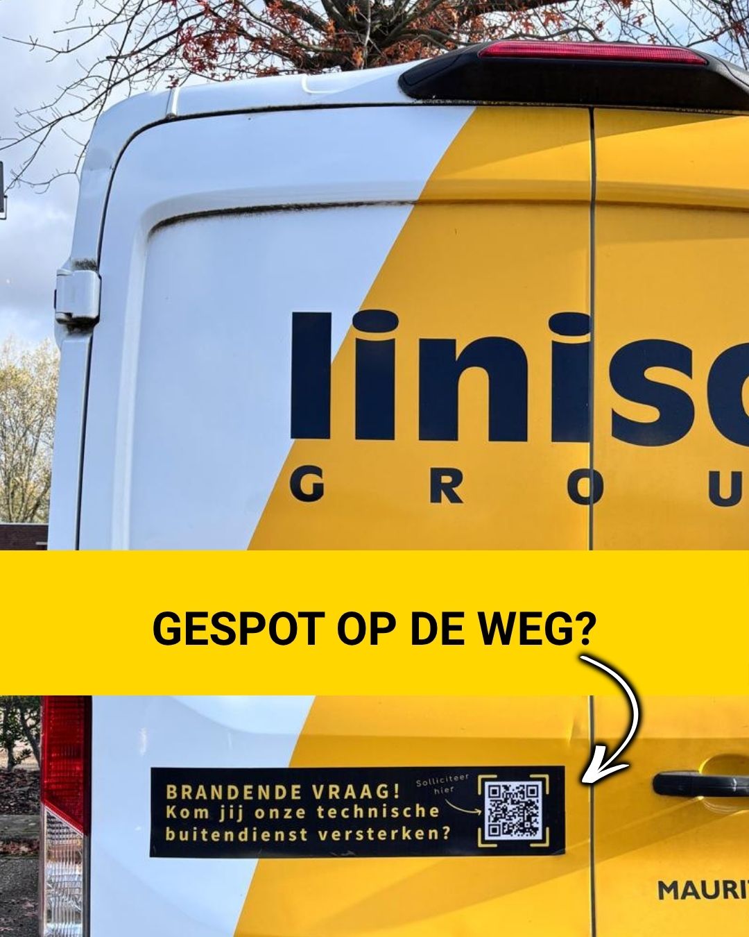 ๐ Gespot op de weg? Onze bussen rijden het hele land door โ en wie weet binnenkort ook met jรณu achter het stuur!?
๐ง Scan de sticker of ga naar ๐๐๐.๐น๐ถ๐ป๐ถ๐๐ผ๐น.๐ฒ๐/๐๐ฒ๐ฟ๐ธ๐ฒ๐ป๐ฏ๐ถ๐ท en ontdek onze vacatures.
#werkenbijlinisol #werkenindebrandbeveiliging #handigehanden #handigeharrie #gespotopdeweg