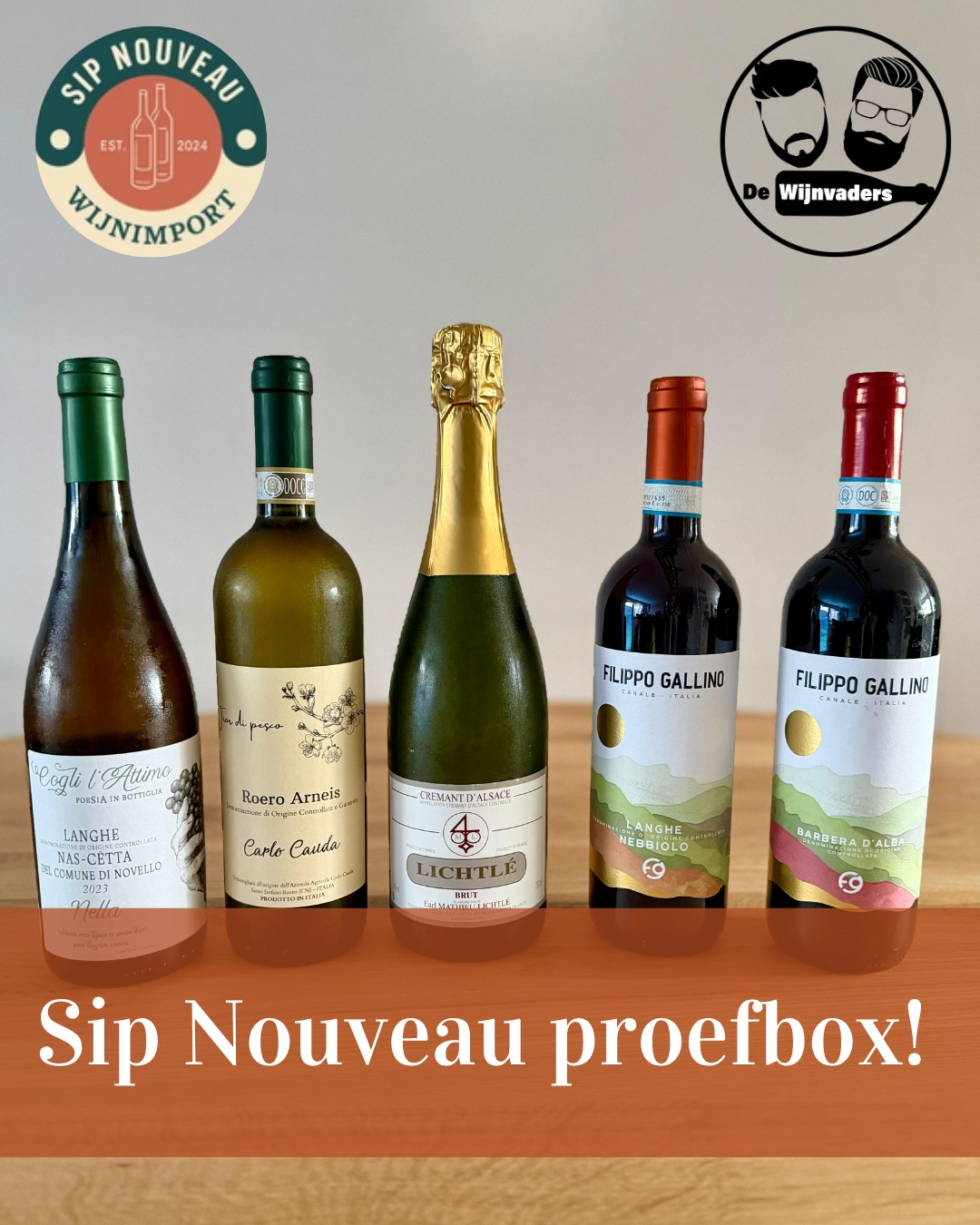 🍷Leuke nieuwe samenwerking 🍷
Wij houden van kleine importeurs met grote dromen — en @sipnouveau.nl is er zo eentje. Helemaal ons straatje ook, want Piemonte en de Elzas hebben een speciaal plekje in ons hart.
Dus toen Jaron vroeg of we zijn speciale proefbox wilden testten, was het antwoord snel gegeven! En uiteraard deed onze proefclub vrolijk mee. De komende weken lees je onze ongezouten mening over de 5 flessen van kleine en verrassende wijnhuizen.
Wil je zelf meeproeven? Bestel dan nu de proefbox bij Sip Nouveau! Op de box krijg je standaard 8% korting en - speciaal voor onze volgers - met de code WIJNVADERS10 nog eens 10% extra korting!
Korting op korting — dat smaakt bijna net zo goed als de wijnen 😏
👉 Check de link in bio en proef mee!
#dewijnvaders #sipnouveau #piemonte #elzas #wijnliefde #wijnproeverij #wijnactie #kleinewijnmakers