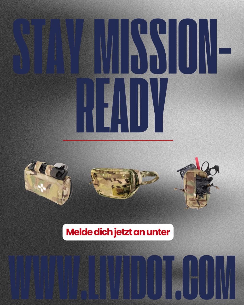Deine Mission wartet nicht – also sei vorbereitet🔥
Hol dir jetzt dein Gear unter: www.lividot.com
#MissionReady #Lividot #TacticalGear