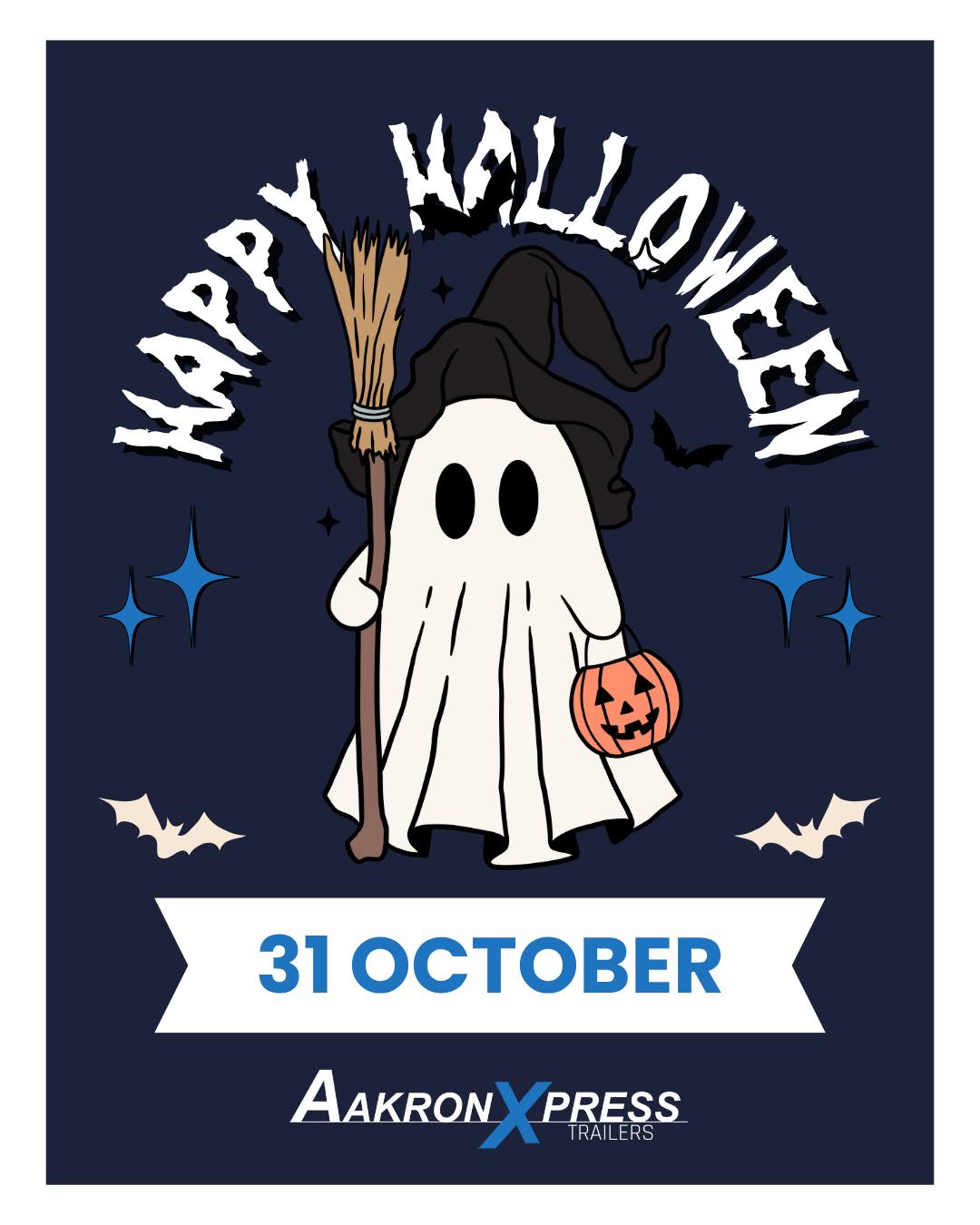 Happy Halloween from all of us here at Aakron Xpress...
After tonight, there will be no excuse for that scary-looking rusty trailer on your driveway... Give us a call on Monday 😉