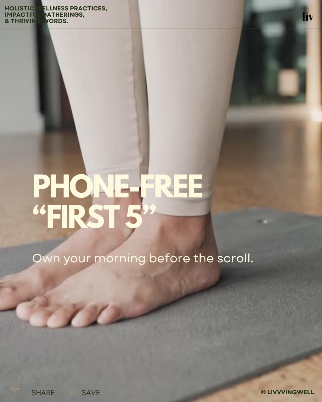 Before the emails, the updates, the headlines — there’s a quiet window that belongs to you.
Five minutes might not sound like much, but the way you begin your morning often decides your mental altitude for the day. This practice works because it helps your nervous system land before you connect.
In my coaching work, I use small reflective pauses like this to help people reduce reactivity and increase intentionality.Because sustainable wellness isn’t built in big leaps — it’s shaped by micro-moments of attention. It’s not about discipline — it’s about direction.
How we start is how we sustain🌞
🕰️ Try it tomorrow morning and notice how your focus shifts.
#mindfulstart #morningrituals☕️ #reflectivepractices #phonefreemornings #selfawareness