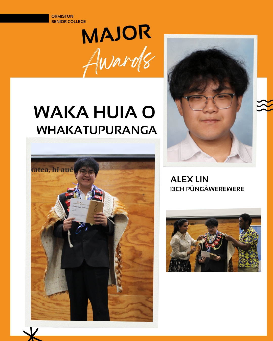 🎉 A Night of celebration at Ormiston Senior College Senior Prizegiving! 🏆
What an incredible evening last night of recognition and celebration for our outstanding students! We are immensely proud of the over 150 award winners who were celebrated for their hard work, dedication, and amazing achievements.
A special congratulations to the recipients of the top honours:
Waka Huia O Whakatūpuranga: Alex Lin
DUX (Highest Academic Honour): Alex Lin
Proximae Accessit (Runner-up to the Dux): Tommy Heng
Sports Man of the Year: Alex Reed
Sports Woman of the Year: Ziell Tuitogamatoe Toilalo
Toa Pasifika Award: Jayda Paoo
Mana Māori Award: Ataria Cherrington
A massive congratulations once again to all our award recipients! Your commitment to school norms inspires the whole college community!