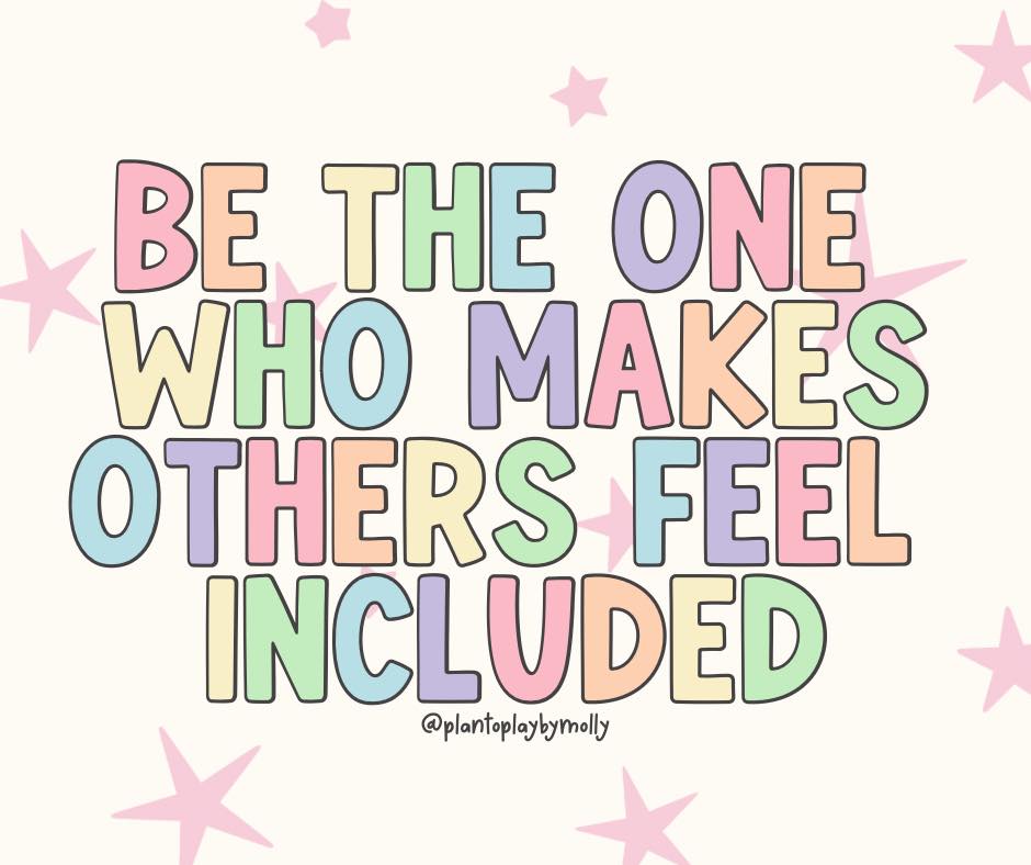When we choose inclusion, we build safety.
When we build safety, kids (and adults!) can play, learn, and grow.
✨ Inclusion starts in the small moments — a smile, a seat at the table, an invitation to join the fun.
#playtime #SLP #bcba #SLPA #education #plantoplaybymolly #playmatters #quotesdaily #bekind #connection #inclusionmatters #adhd #neurodivergent #asd #teacher #advocacy #advocate #play #InclusionMatters #autism
