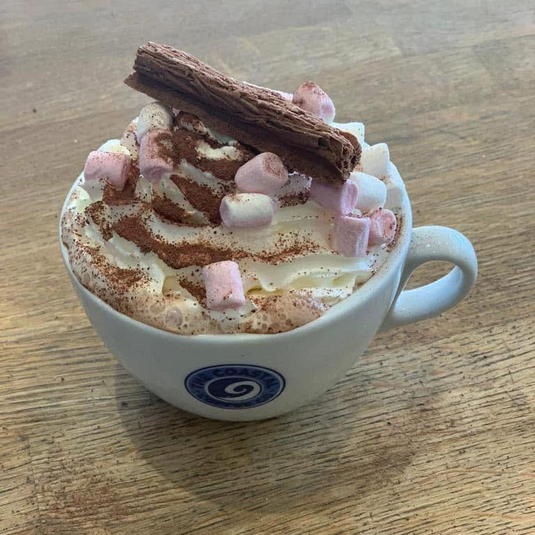 Grab a half term hot chocolate treat at coastal coffee! Why not try a flavoured syrup in it whilst you’re at it 😝!
Only real question is….do you want cream and flake with that??