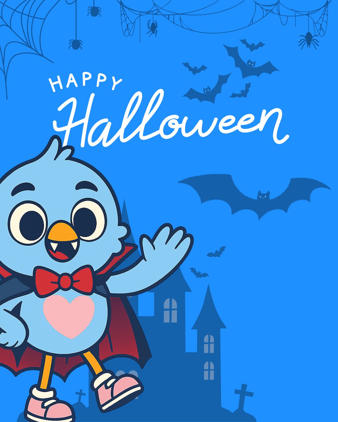 👻 Happy Halloween from Skye! 🎃
Wishing you a spooky, silly, and super-fun night filled with treats (and maybe a few tricks)! 🦇
Stay safe, stay sweet, and keep soaring high this Halloween! 💙