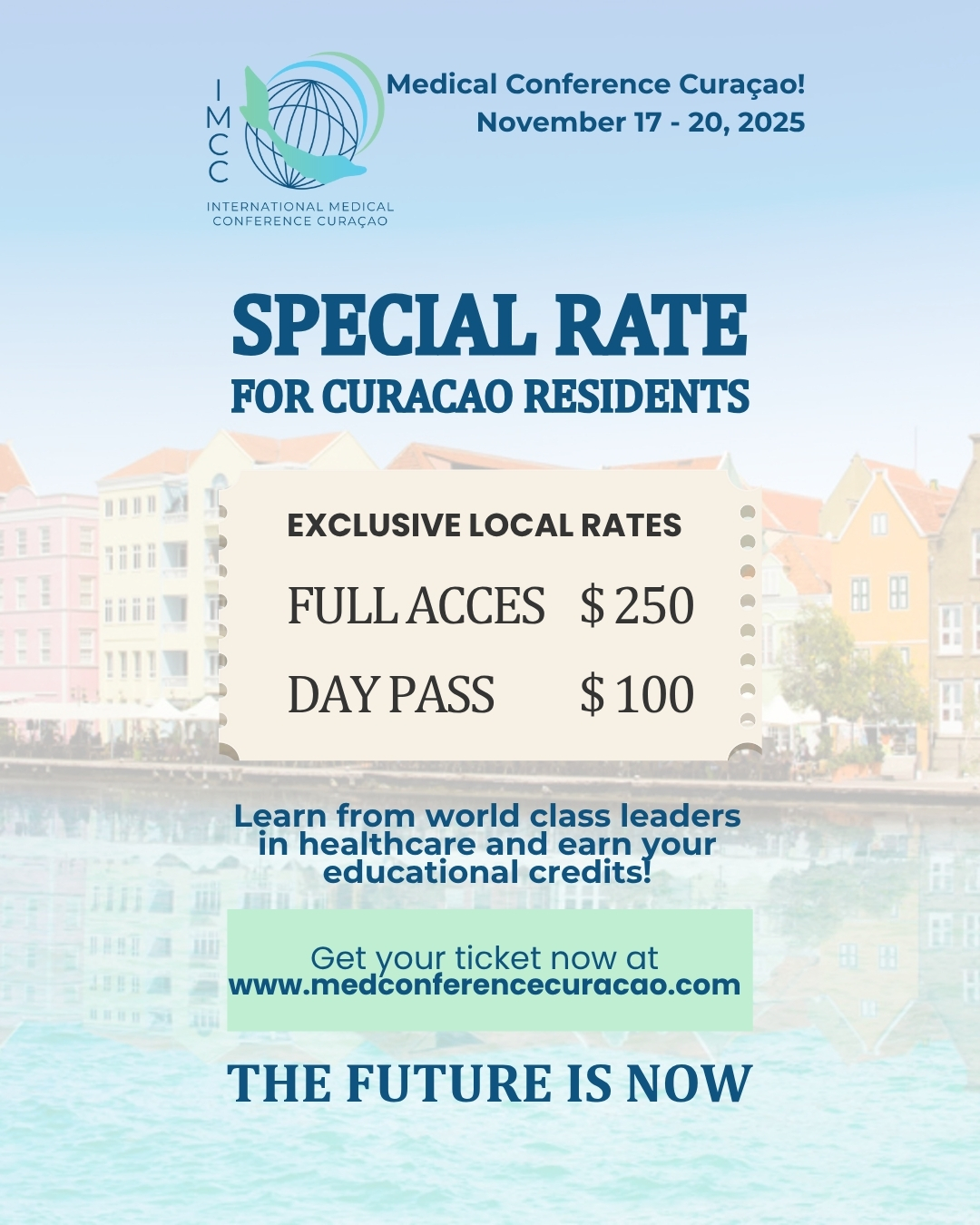 🌟 Curaçao Healthcare Professionals: Your Chance to Learn & Grow ! 🌟
IMCC 2025 is here with special rates for local attendees. Earn continuing education credits, meet global leaders, and shape the future of healthcare with us!
#RehabilitationSience #physicaltherapy #occupationaltherapy, #speech #therapy #psychology #trauma #research #future #healthcare #ICF #DAT
#IMCC2025 #IMCC #IMCCuracao #internationalmedicalconferencecuracao #medicalconferencecuracao #medconferencecuracao #medicalconference #medicalevents #medicaleducation #medicalinnovation #HealthTech #MedicalProfessionals #MedicalCommunity #MedicalResearch