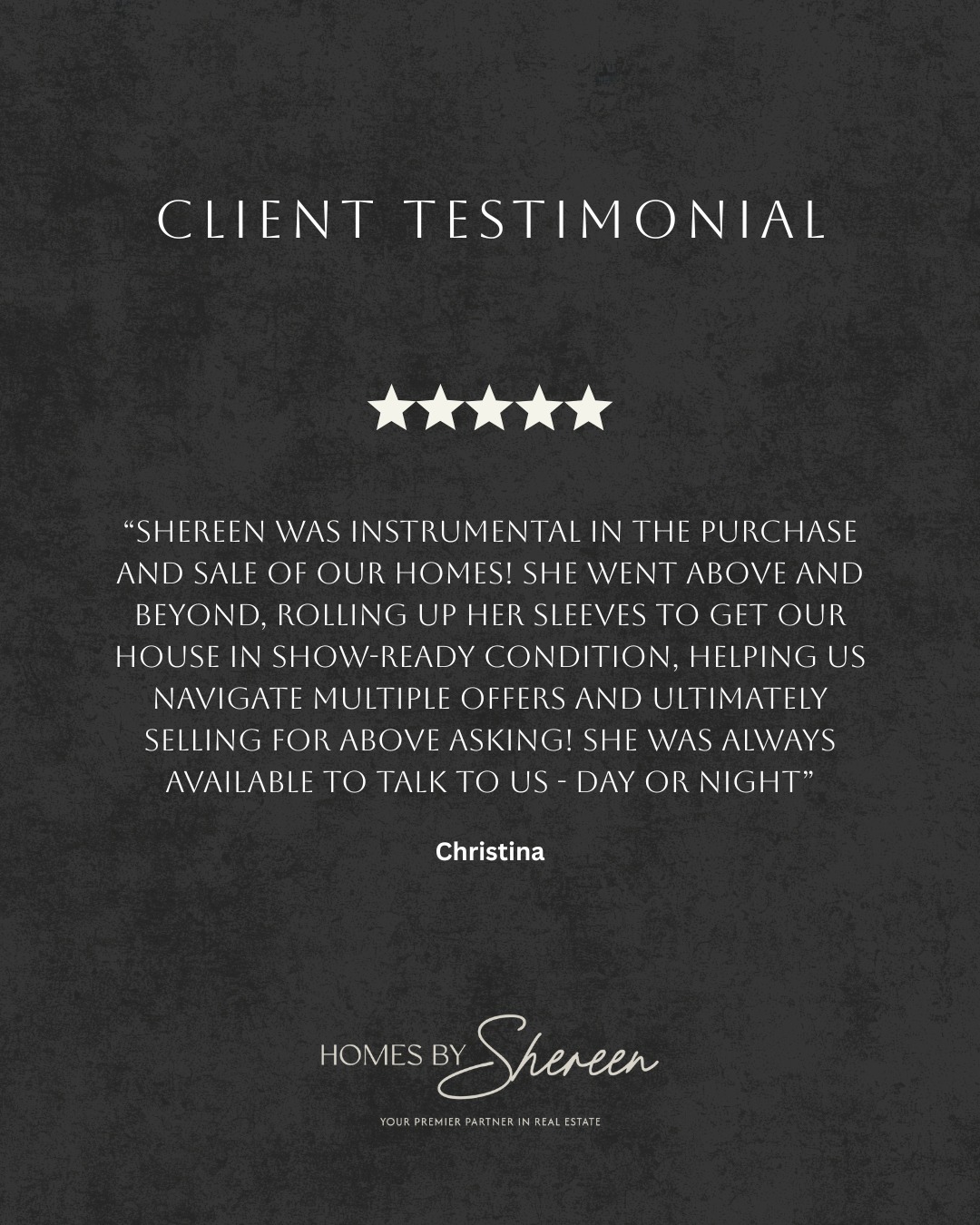 My clients are why I love my job! 💛
Helping people through one of life’s biggest transitions, start to finish, is both an honor and a joy. Christina, thank you for trusting me to advise and guide you and your family with your real estate needs and for letting me be a part of your story.
#homesbyshereen #knowledgerealtor #wellesley #needham #newton #lovewhatyoudo #realestate