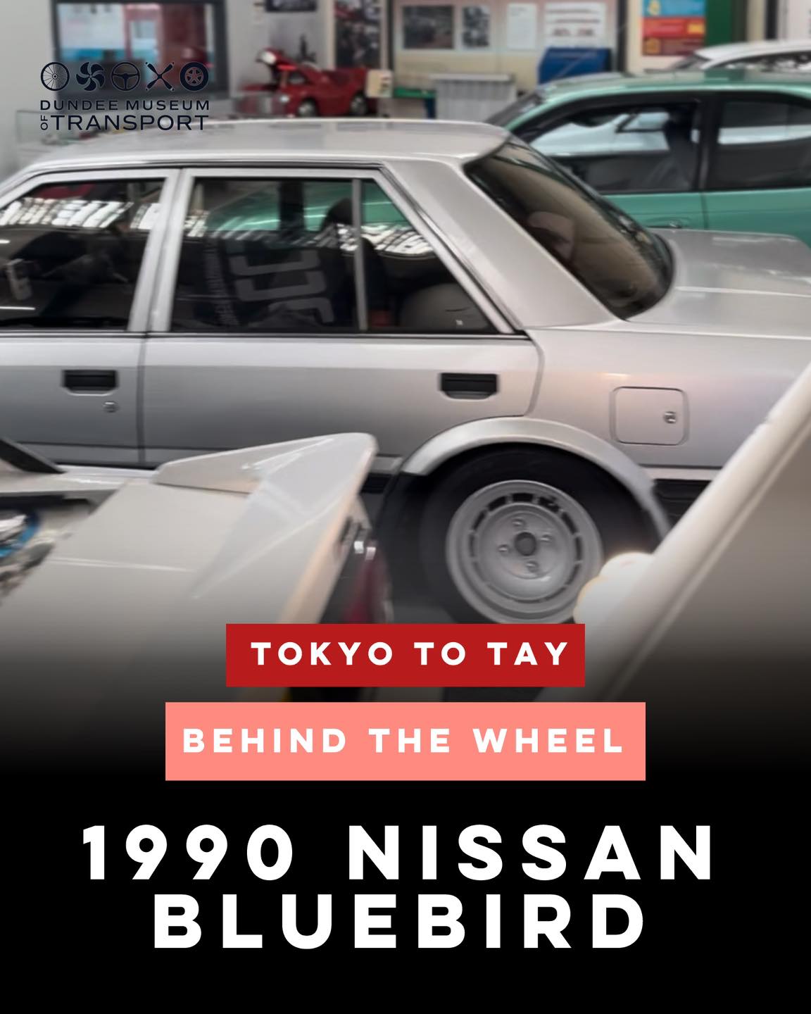 ❤️🚗 Our Tokyo to Tay exhibition isn’t just about the cars – it’s about the people who cherish them.
For its owner, the Nissan Bluebird represents more than a car – it’s a symbol of reliability, craftsmanship and a love for Japanese engineering. Built in Sunderland in 1990, this model reflects a remarkable era when Japan and the UK joined forces in automotive design and innovation.
It’s a car that balances practicality with performance, offering comfort and confidence mile after mile. The Bluebird’s understated design hides a surprising amount of character – and for many, it’s a nostalgic reminder of family drives, first cars and everyday adventures.
See this piece of motoring history in person at Tokyo to Tay, only at Dundee Museum of Transport.
📍 Dundee Museum of Transport, Market Mews
📆 until December 14th
⏰ 10am - 4.30pm
🎟 Included with standard admission