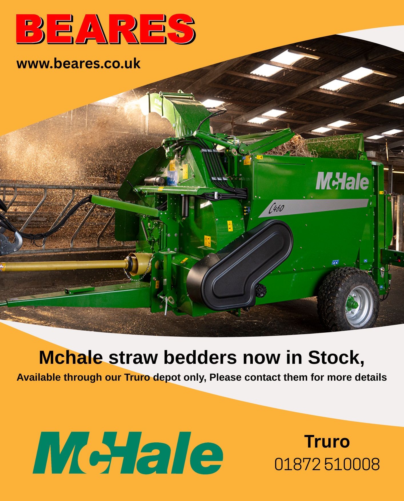 ✅ @mchaleofficial straw Blowers available from our Truro Depot !
✅ In Stock and Ready to go.
📞 Give the Depot a call to find out more
#Beares #mchale #grass #agri #agriculture #farm