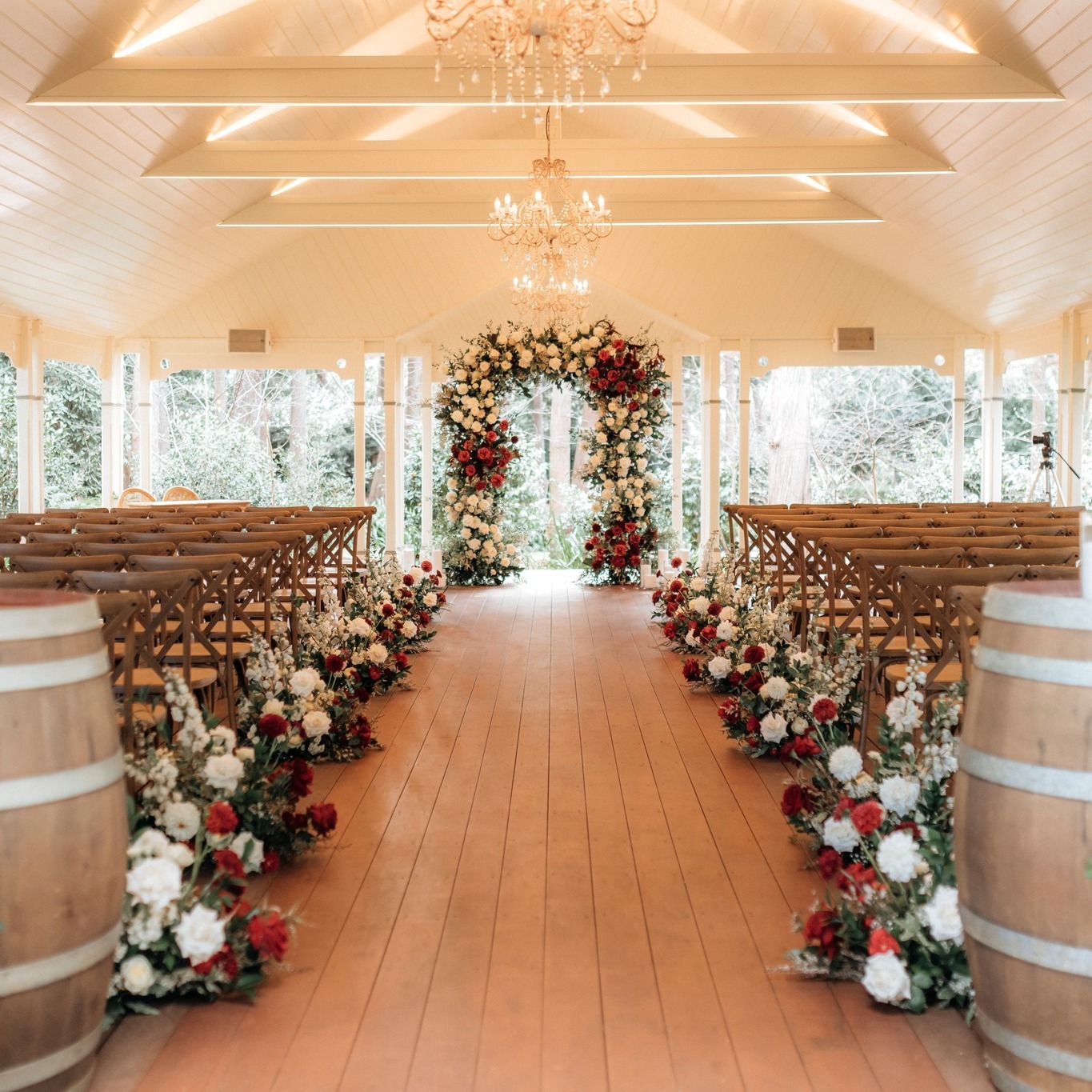 Where passion meets purity. A sea of red and white florals framed this incredible I do moment
Bold, Romantic and Unforgettable for our gorgeous Henna & Arman
@gabbinbar
Captured @lovelenscapesphotography
#wedding #weddingsinpo #queenslandwedding #toowoombaweddingflorist #weddingflorist #gabbinbar #gabbinbarwedding #floraldesign #luxurywedding #qldwedding #toowoombawedding #toowoombaweddings #realwedding