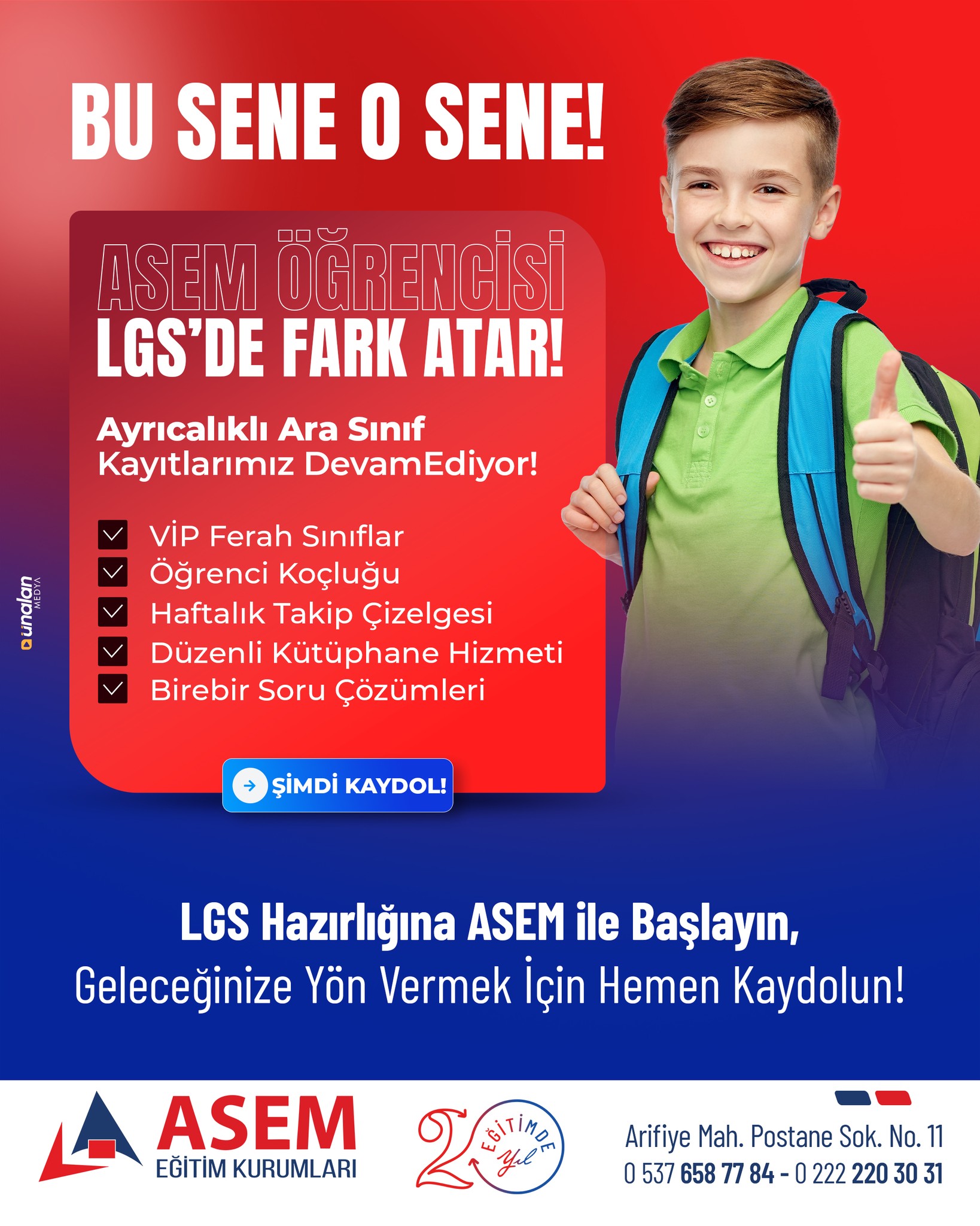 🎯 BU SENE O SENE!
LGS’ye giden yolda fark yaratmak senin elinde! 💪
📚 ASEM’de özel sınıflar, birebir çözümler ve koçluk sistemiyle hedefin hep bir adım önde!
✨ Ayrıcalıklı Ara Sınıf Kayıtlarımız Devam Ediyor!
VIP ferah sınıflar, düzenli kütüphane hizmeti ve haftalık takip çizelgesiyle başarı artık rutin!
🎓 LGS hazırlığına ASEM ile başla, geleceğine yön ver!
👉 Şimdi kayıt ol, farkı sen yarat!
#ASEM #LGS #LGS2026 #LGSHazırlık #EğitimdeFark #BuSeneOSene #BaşarıASEMde