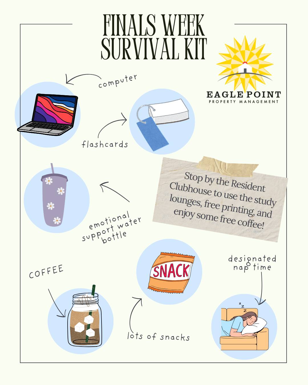 This kit won’t write your paper, but it will help you prepare for finals. ☕📚 #eaglepoint #downtownkutztown #KU #goldenbears #kutztownuniversity #livehowyouwantto #EPPM #December #Finals #goodluck #exams