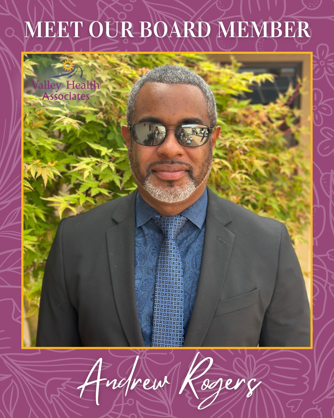 Meet our Board Member Andrew Rogers!
#ValleyHealthAssociates #VHA #MontereyCounty #NonProfit