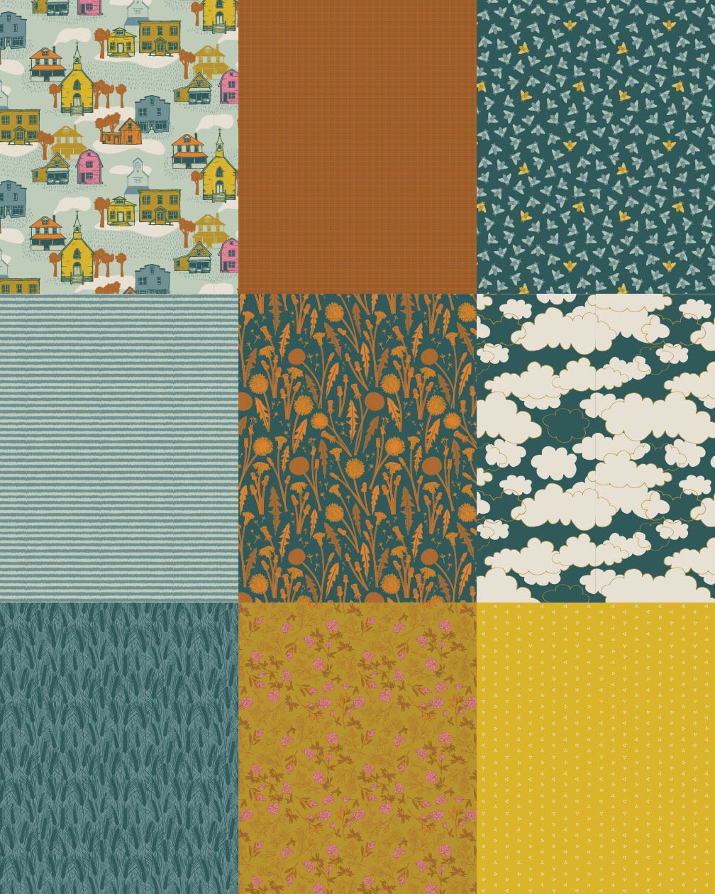 I wrote a short blog post about the two colourways for my Prairie Life collection. The link is in my bio for those who are interested.
I chose the original colours with the intention of creating a calm and nostalgic palette whereas the second version is darker and more vibrant. Let me know in the comments which colourway you prefer!