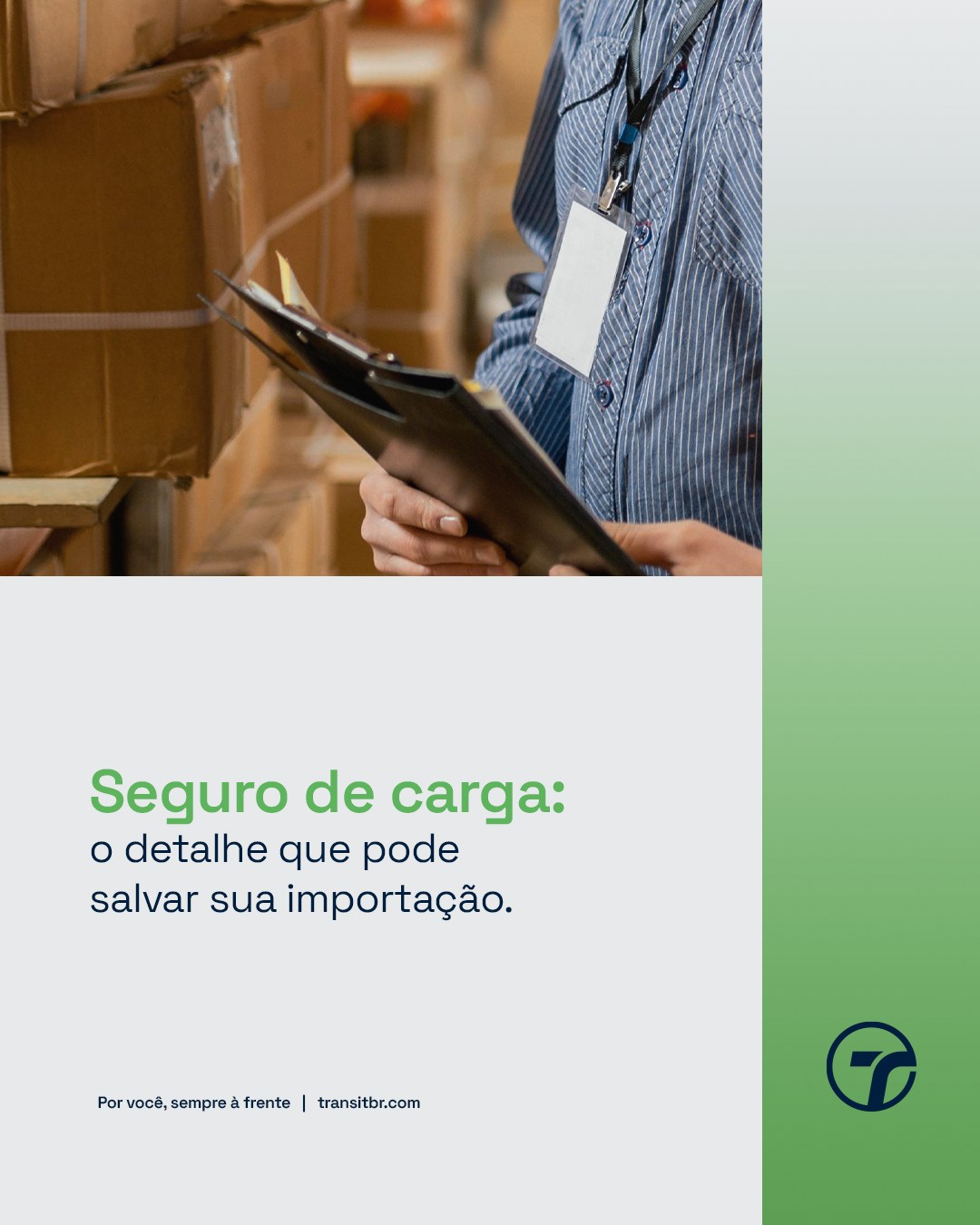 ❌ Muita gente acha que seguro de carga é tudo igual… mas não é bem assim. 👀
A cobertura que você escolhe pode ser o detalhe que salva (ou não) sua importação. 📦
Quer entender como funciona e descobrir qual a melhor opção para o seu negócio?
É só passar para o lado. 💚
#transitbr #importacao #comercioexterior #segurodecargas