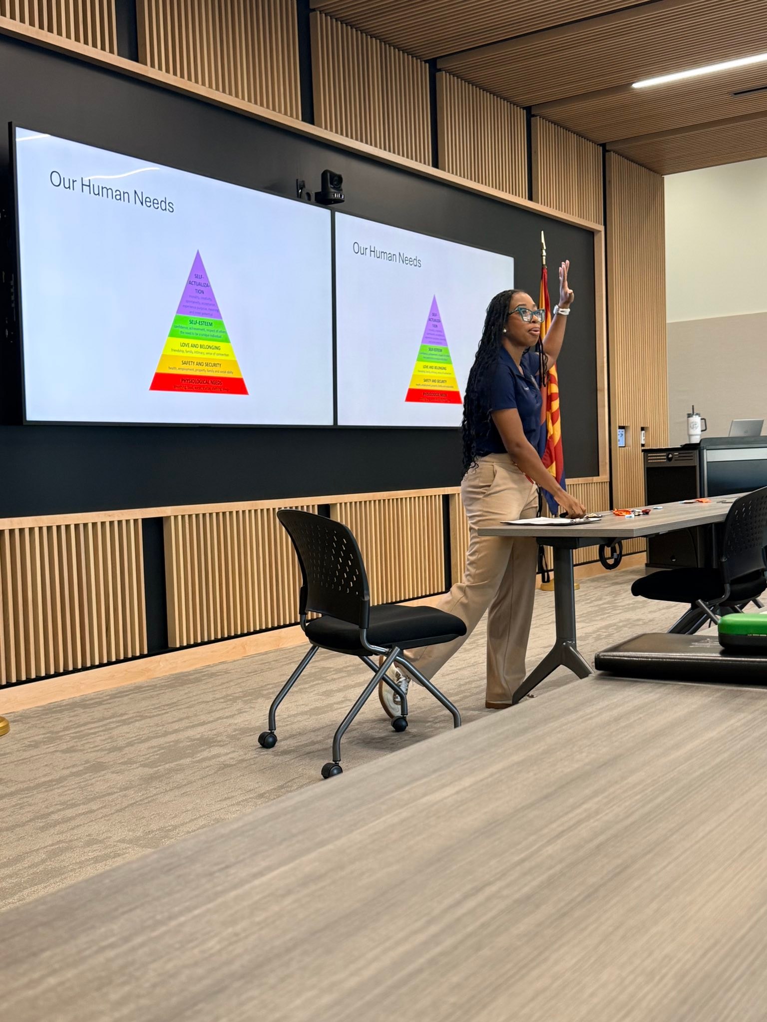 ✨ Workshop Recap ✨
This past week, I had the privilege of facilitating my second Signature Workshop with Mesa PD personnel, titled “Worry in the Workplace.”
This day-long experience focused on how high-pressure environments can amplify anxiety and personal concerns, from worries about belonging and performance to deeper insecurities that show up on the job.
Participants explored both cognitive and body-based practices for recognizing and managing workplace anxiety, and each walked away with a custom-designed workshop manual I created to support continued reflection and growth.
It was an incredible day of learning, conversation, and connection, and I’m deeply grateful for the openness and engagement of everyone who attended.