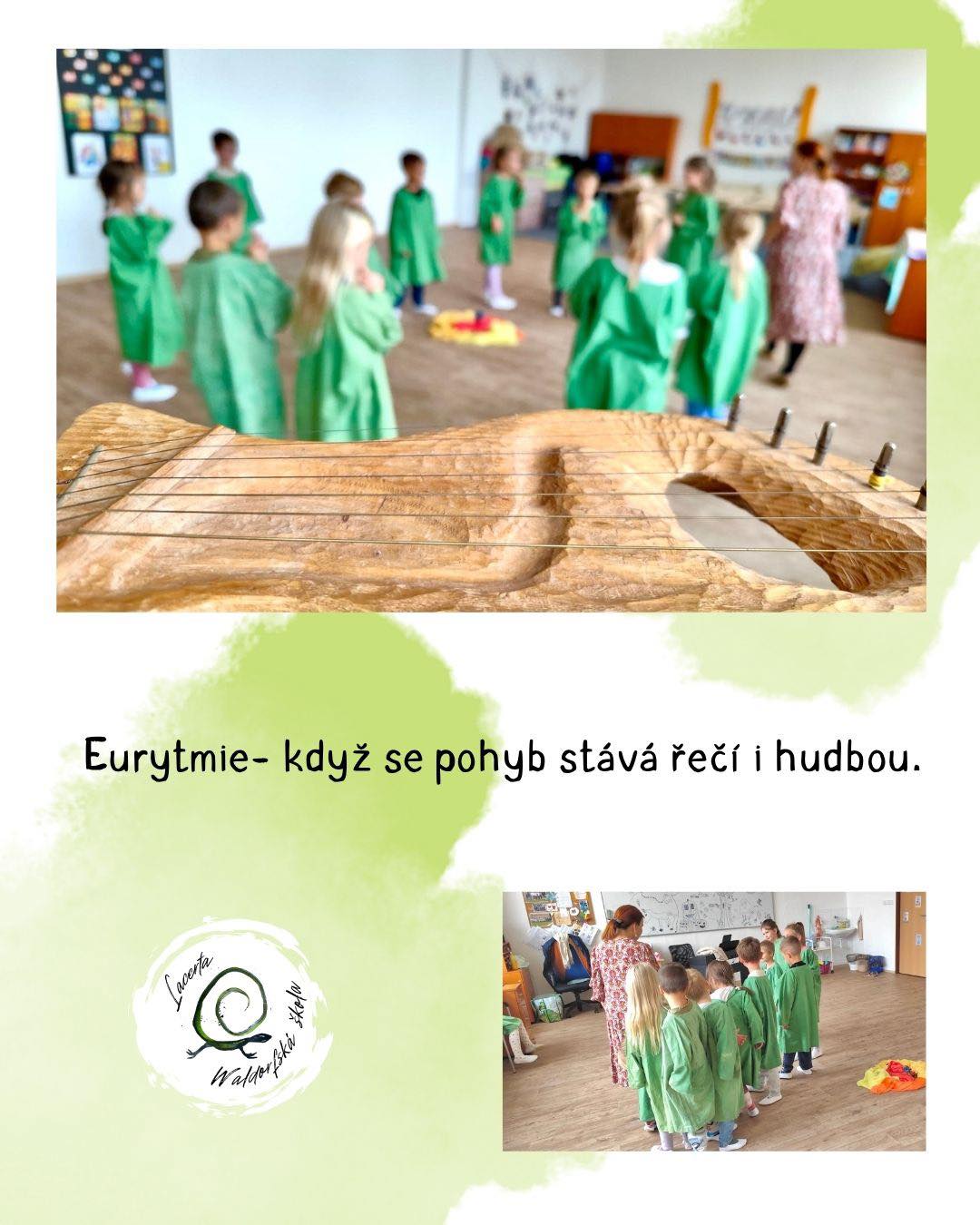 Eurytmie ve škole – když se pohyb stává řečí i hudbou
Naši žáci mají pravidelně eurytmii, jedinečnou pohybovou aktivitu, která propojuje tělo, slovo a hudbu. Děti se učí vnímat rytmus, prostor, spolupráci a vyjadřování beze slov – pohybem, který podporuje soustředění, tvořivost i radost z učení.
👫 Co děti při eurytmii rozvíjejí:
koordinaci a rovnováhu
rytmus a vnímání hudby
spolupráci ve skupině
řečové a pohybové vyjadřování
pozornost a vnitřní klid
Eurytmie není jen „cvičení“ – je to živá součást výuky, která dětem pomáhá učit se celým tělem i duší.
#skola #eurytmie #waldorf #rodina #znojmo #deti