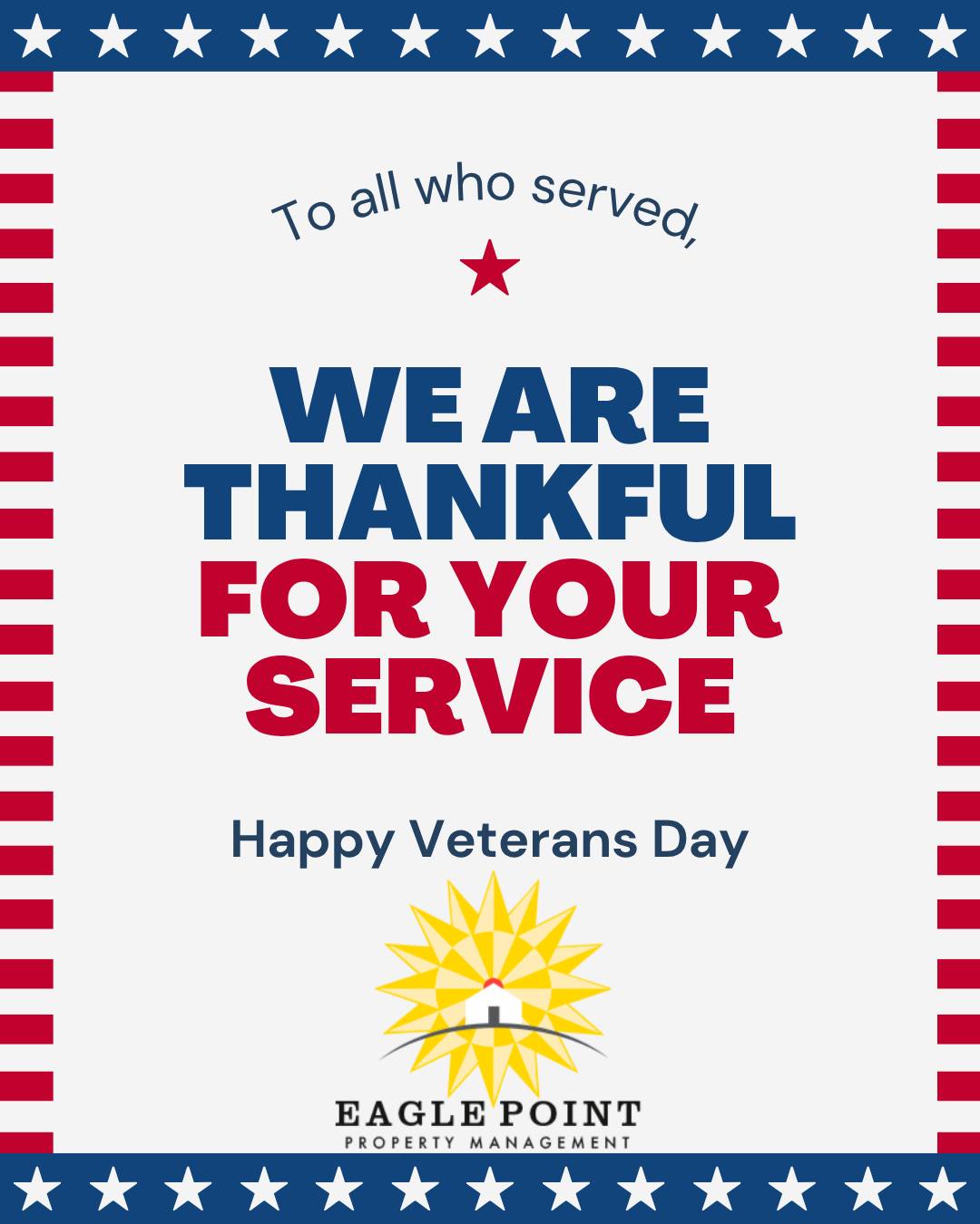 Honoring the heroes in our community and across the nation this Veterans Day. Thank you for your service.❤️🤍💙 #eaglepoint #downtownkutztown #KU #goldenbears #kutztownuniversity #livehowyouwantto #EPPM #November #VeteransDay #Veterans #thankyou