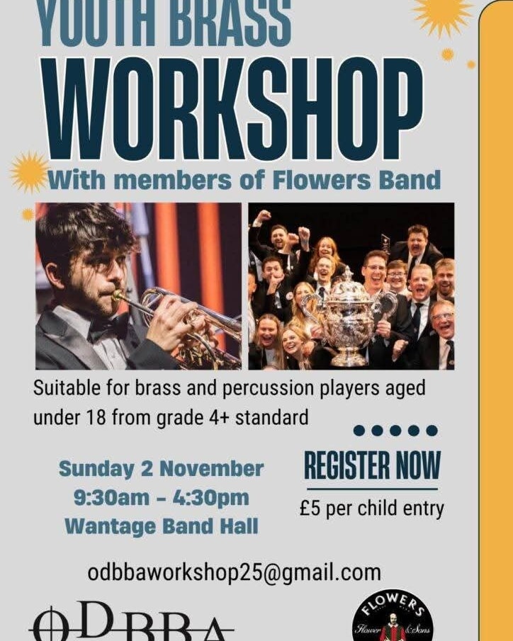 Excitement brewing at our band hall as everyone arrives for this fantastic workshop! We're delighted to be hosting what we're sure will be a fantastic day! ๐ถ ๐บ
#BrassBand #ODBBA @theflowersband #Wantage #Oxfordshire