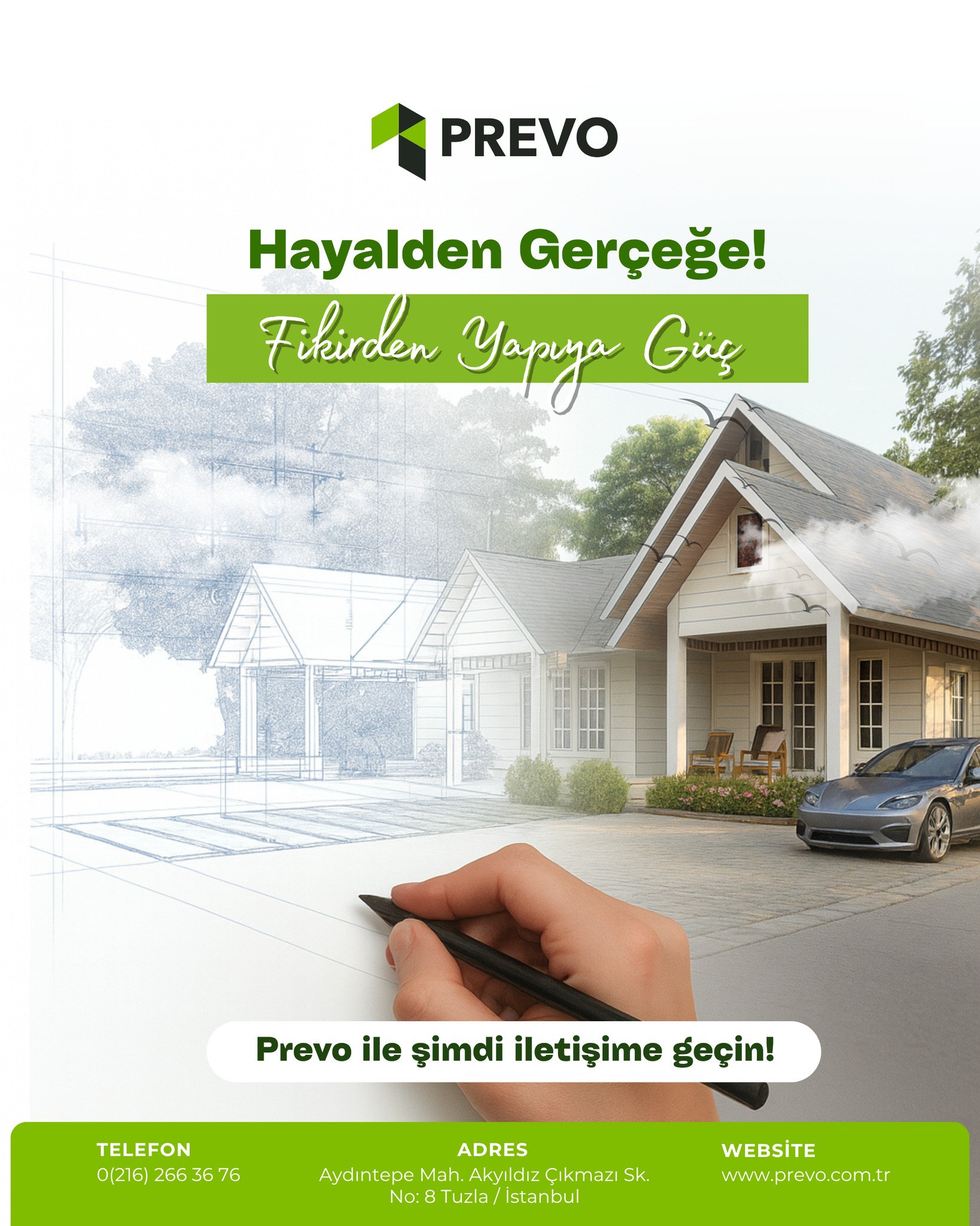 Her proje, bir fikirle başlar. Prevo, hayalinizdeki yapıyı mühendislik gücüyle gerçeğe dönüştürür.✨
🔗 Daha fazlası için ziyaret edin: www.prevo.com.tr
#Prevo #HayaldenGerçeğe #FikirdenYapıya #PrefabrikÇözümler #ModernYapılar #MühendislikGücü #YapıSektörü #YenilikçiTasarım