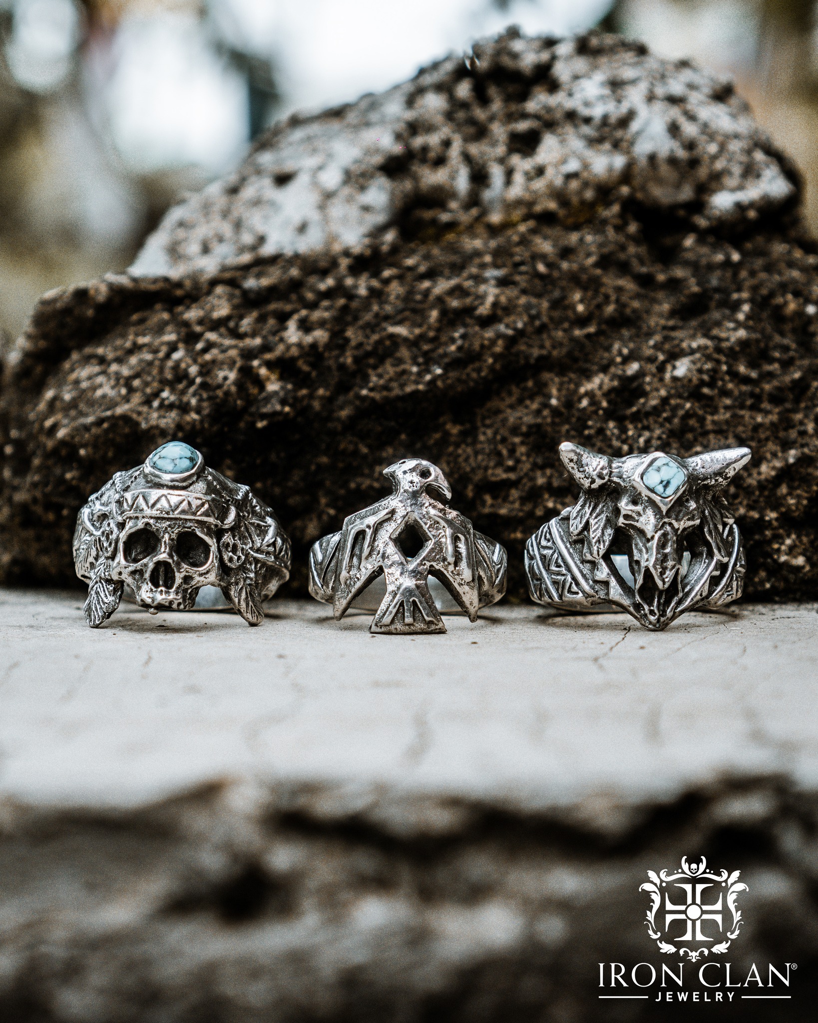 our lastest collection that inspired from native american design, with a touch of Iron Clan's artisan hand, and a beauty blue turquoise stone, make it more beautiful for your fingers ✨
Available now exclusively at Iron Clan.
__
#IronClanJewelry #NavajoCollection #HandmadeJewelry #turquoiseRing #NativeInspired #Skullrings #Skulljewelry