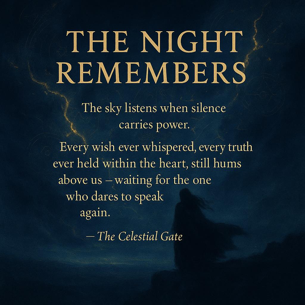 The sky listens when silence carries power.
Every wish ever whispered, every truth ever held within the heart, still hums above us — waiting for the one who dares to speak again.
Tonight, the winds are restless not because they seek peace, but because they seek command #SpiritualAwakening #Wellness