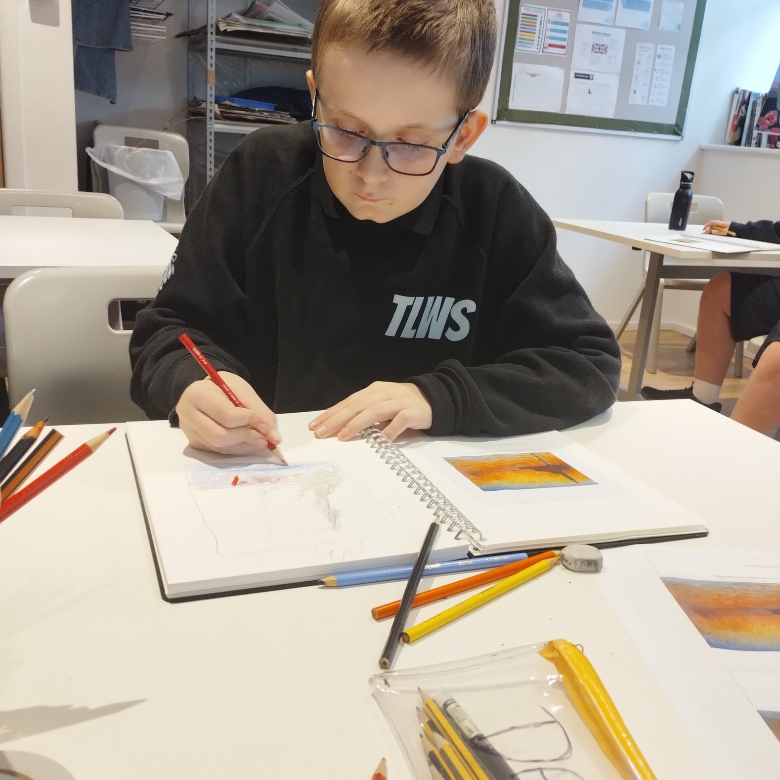 This half term, our Year 7 students are diving into the vibrant world of Impressionism! They are utilising the colour wheel, exploring primary, secondary, and tertiary colours and discovering how these work together to create striking visual impact - skills they first began developing in their previous project.
Students are getting hands-on with coloured pencils and paint, practicing colour mixing and control, while developing their creativity, independence, and collaboration in both individual and class activities.
They are exploring the works of iconic Impressionist artists like Claude Monet, Paul Cézanne, and Henri Edmond Cross, and later in the project, they’ll take their own landscape photographs to transform into impressionistic paintings, bringing their unique perspective to the canvas.
Through this project, students are demonstrating our school values of Ambition by striving for artistic excellence, Resilience by experimenting and learning through trial and error, and Community by sharing ideas and working together. They’re also celebrating British values such as creativity, respect for cultural heritage, and mutual respect for each other’s work.
We can’t wait to see more of their colourful results!