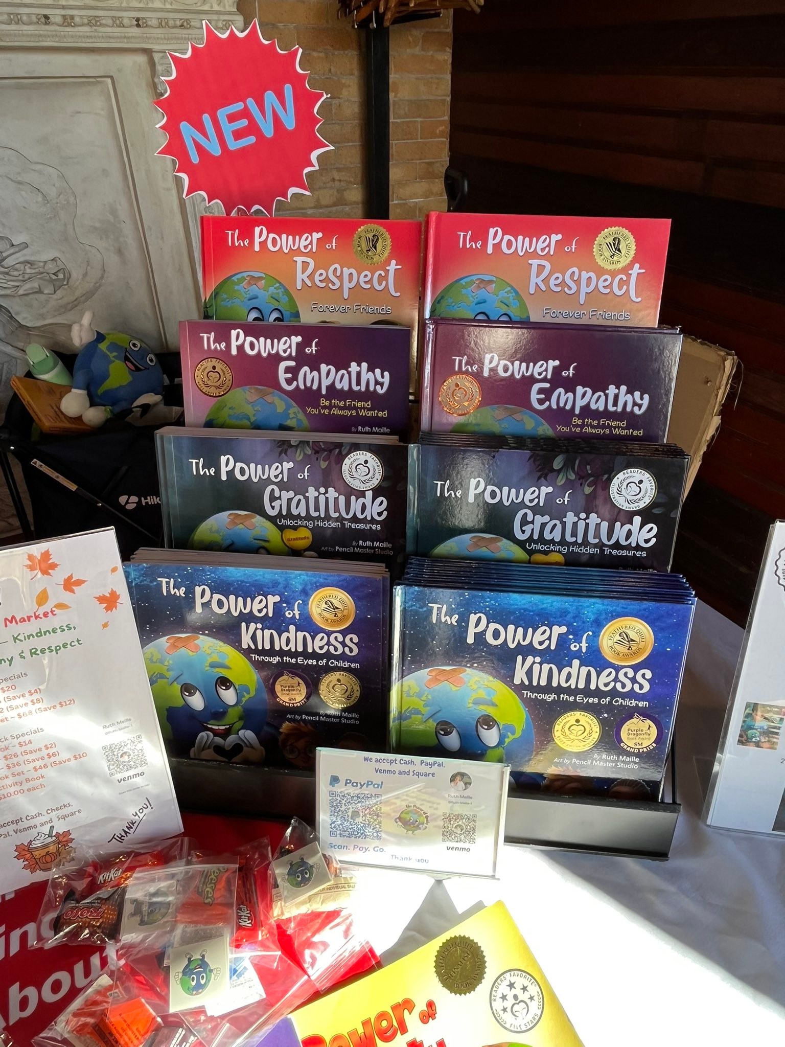 Come on down to the Linden Place autumn artesian market, where I'll be from 10 to 3. You can find me in the ballroom, where I'm offering great specials.
Plus, 15% of my profits will go to
The East Bay food pantry and St. Mary's of the Bay food pantry, so help me give back.
I'll also be reading 'The Power of Kindness' in the Linden Place mansion at 1 o'clock today.
#orbitkindnesschallenge #parentsoftiktok #lindenplace #kidsbook #socialemotionallearning