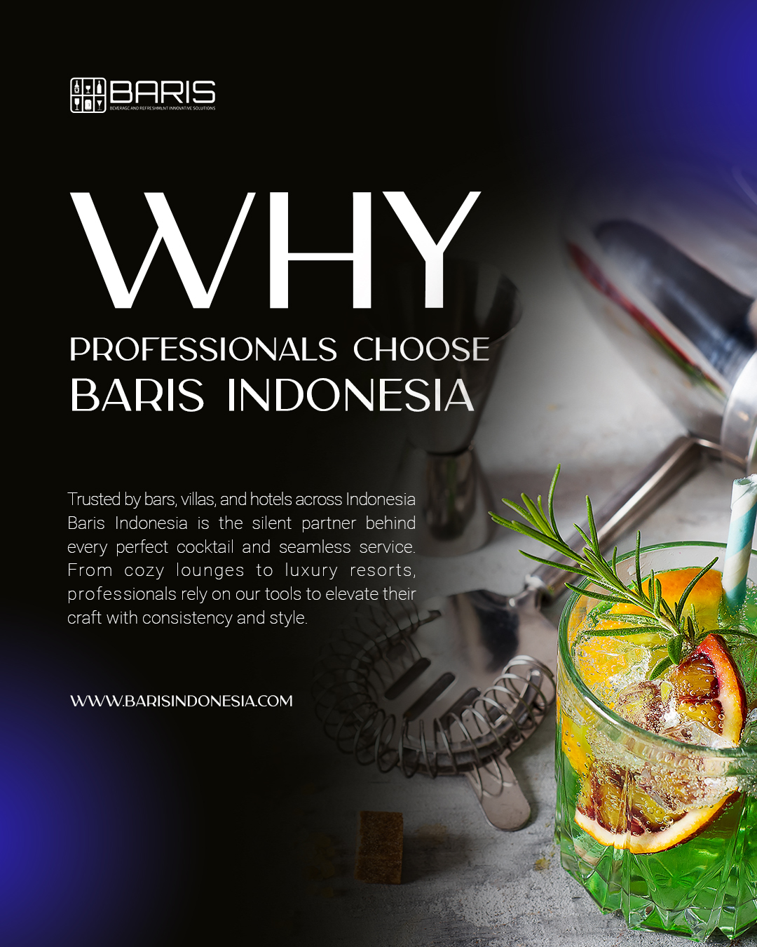 Behind every exceptional bar experience, there’s precision, passion, and the right tools. At Baris Indonesia, we understand that quality equipment isn’t just a choice — it’s a standard. That’s why leading establishments across the country trust us to supply tools that combine durability, design, and performance.
✨ Explore our trusted range today — link in bio.
CONTACT US
Whatsapp : +62 811-3877-8844
Email : barisindonesia40@gmail.com
Website : www.barisindonesia.com
Find Us
Jl. Diponegoro No.717, Pedungan, Denpasar Selatan, Kota Denpasar, Bali
-----
#OnlineShopping #ShopOnline #Ecommerce #BusinessOnline #SmartShopping #ShopNow #HospitalityIndustry #HotelSupplies #RestaurantSupply #BarTools #BartenderLife #KitchenEquipment #CommercialKitchen #MixologyTools #bar #barisindonesia