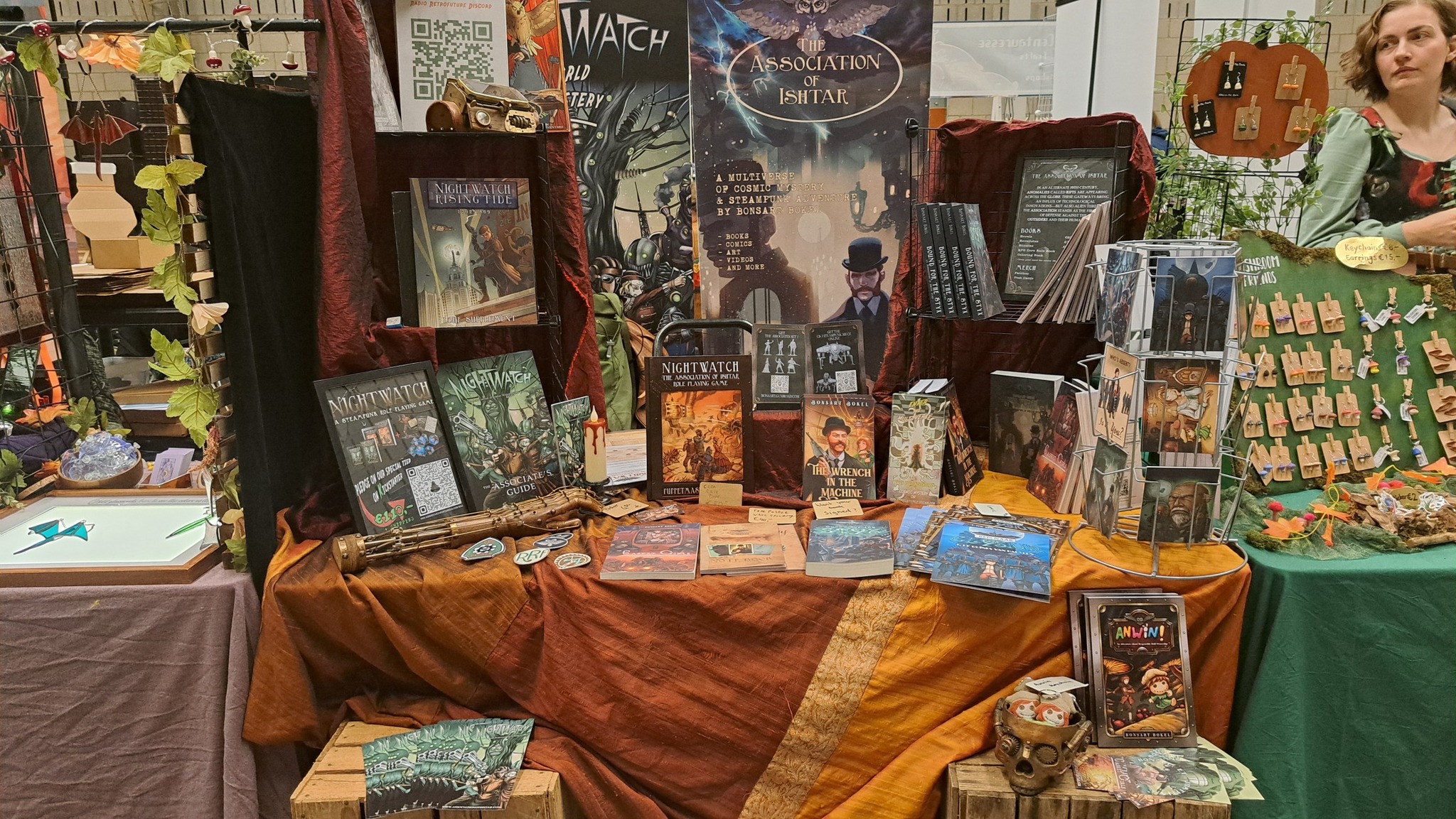 Had a great.day at Rincon yesterday. Even managed to make some new fans of NIGHTWATCH: The Association of Ishtar Role-Playing Game