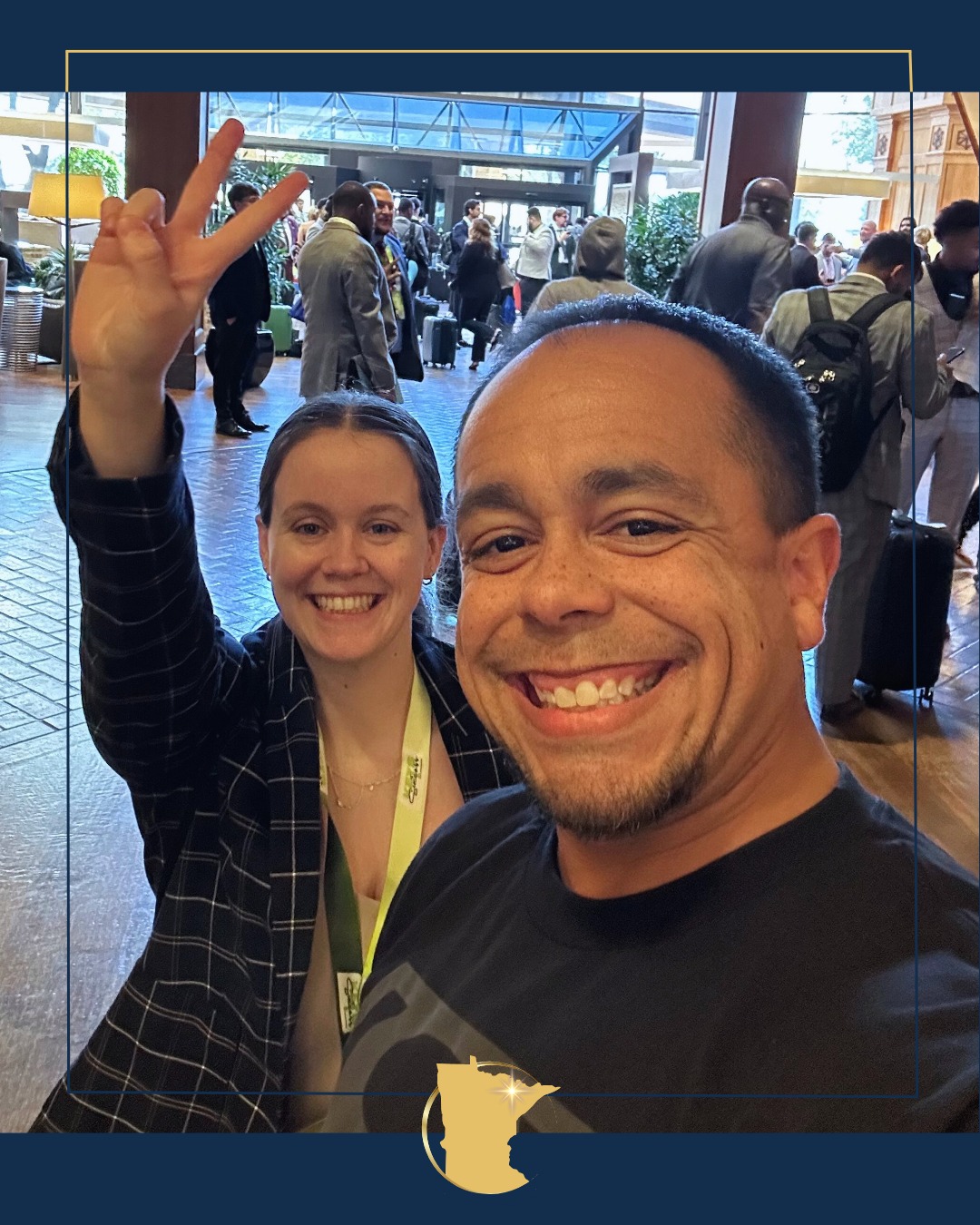 Chris and Robin capturing a moment of connection and good vibes! 📸