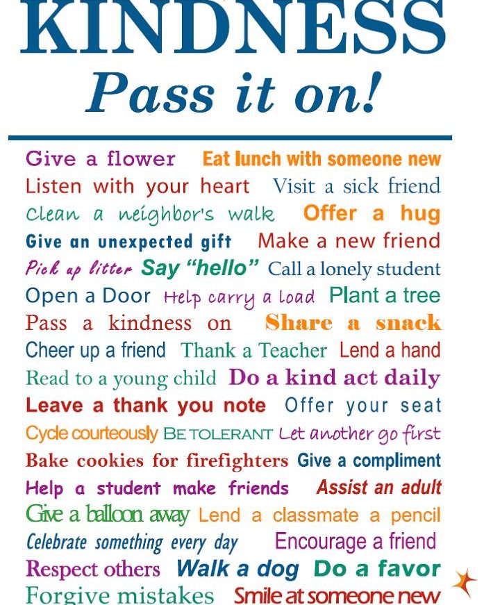 World Kindness Day. Kindness, pass it on!