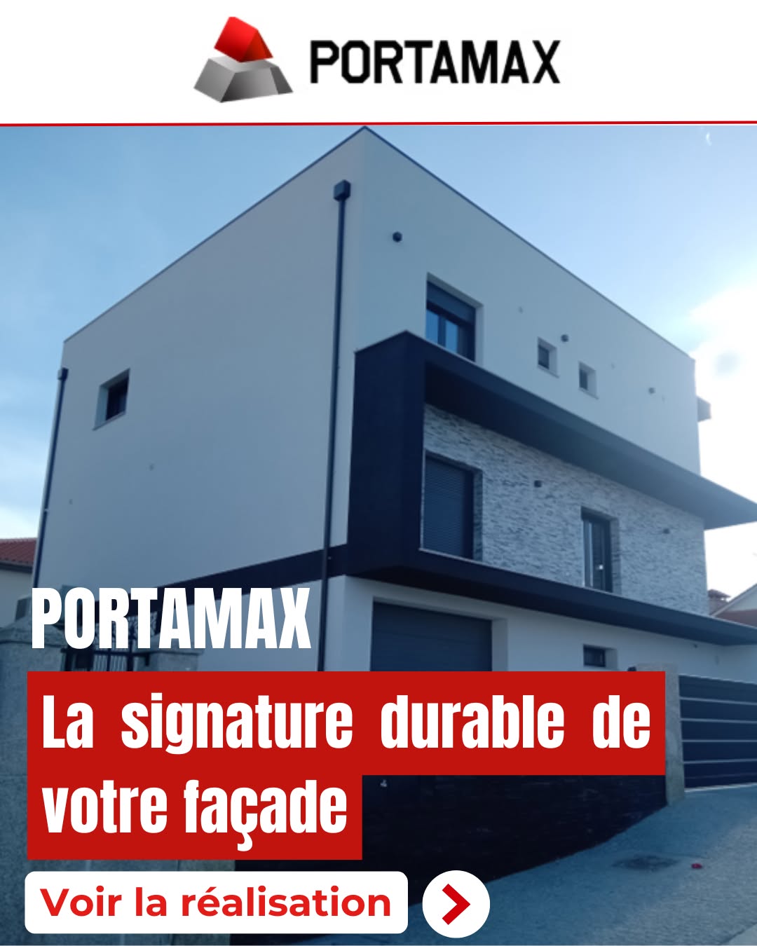Portamax, la signature durable de votre façade ✨
Nos réalisations reflètent plus de 20 ans d’expertise et de passion pour la menuiserie.
🔎 Nos produits :
🔺Portes : fabrication sur mesure, finitions modernes et matériaux durables pour s’adapter à chaque style d’habitation.
🔺Fenêtres : profilés haut de gamme, grande résistance et design épuré pour maximiser la lumière naturelle.
🔺Volets : robustes et esthétiques, disponibles en plusieurs modèles pour allier sécurité et confort.
🔺 Volets de garage : systèmes motorisés fiables, pensés pour votre tranquillité et un usage quotidien simple.
🔺 Portails : lignes modernes et finitions soignées pour sécuriser votre extérieur tout en valorisant votre façade.
👉 Avec Portamax, chaque détail est pensé pour durer, embellir et faciliter votre quotidien.
