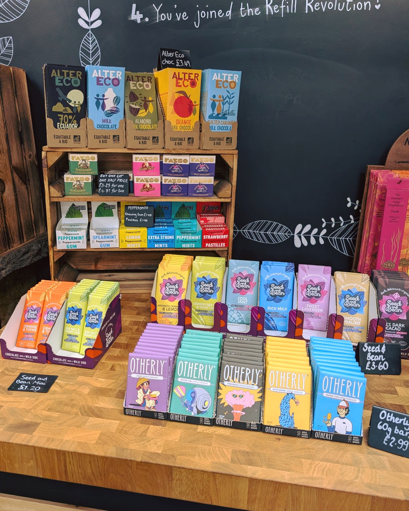 In case you need to refill your chocolate stash for the weekend...we've got all of these to choose from.
🍫 The Fatso chocolate bars are buy one get one half price at the moment too.