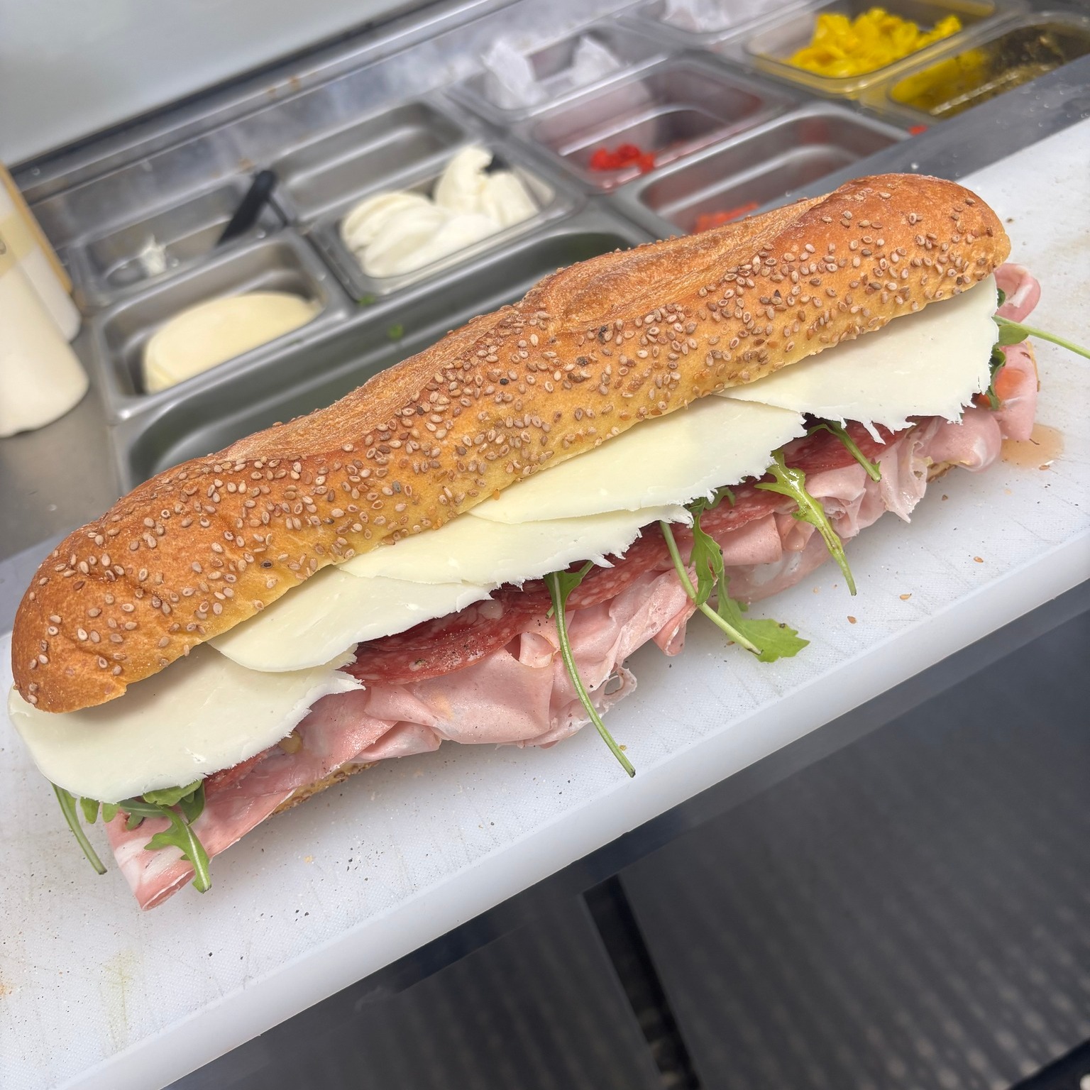 Try the Classic Italian on this beautiful Semolina bread from A&M Bronx Baking...