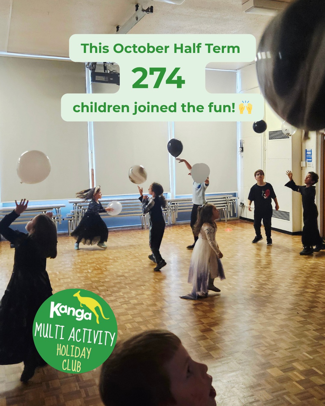 🎃 What a Spooktacular October! 🎃
This half term we welcomed 274 children across 6 Kanga Holiday Clubs — with everything from Zombie Dodgeball to 104 carved pumpkins! 🧟🎨⚽
We’d love to know what you thought of our clubs!
👉 What did your child enjoy most?
👉 How can we make the next one even better?
Share your feedback, you'll have received a link to a google form if you were with us, or leave us a review - your thoughts help us make every holiday even better!