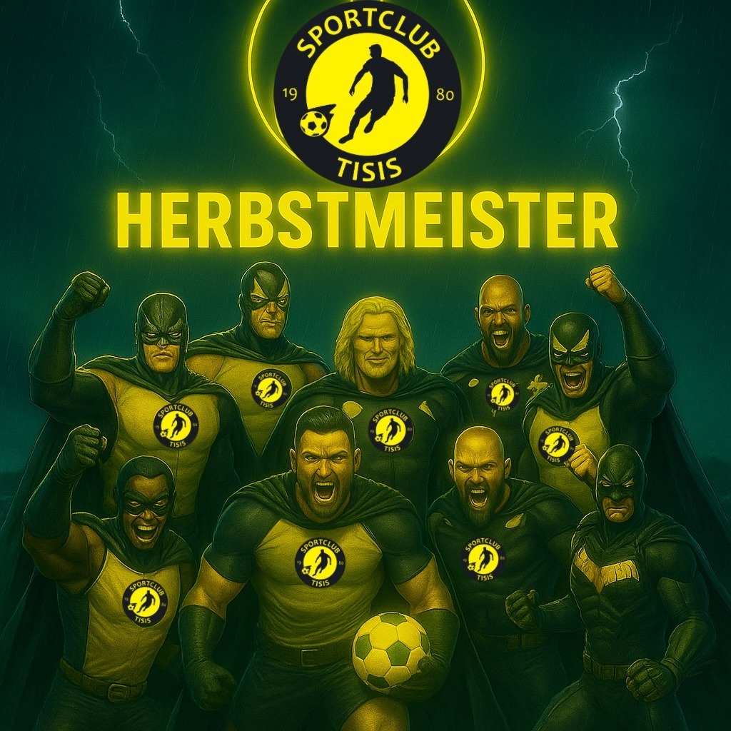 🔥 HERBSTMEISTER 2025! 🔥
Unser 💛🖤 SC Tisis sichert sich eine Runde vor Schluss den 🏆 Herbstmeistertitel in der 1. Landesklasse – mit einem 4:1-Sieg in Satteins! ⚽💪
Ein klasse Derby bei 🌧️ regnerischem Wetter – voller Kampfgeist, Teamspirit und Leidenschaft! 💥
Danke an alle Fans für eure unglaubliche Unterstützung 🙌💛🖤
#SCTisis #Herbstmeister #Teamspirit #Derbysieg #nurdersc #Fußballliebe #ChampionVibes #SuperheldenImRegen ⚡⚽
