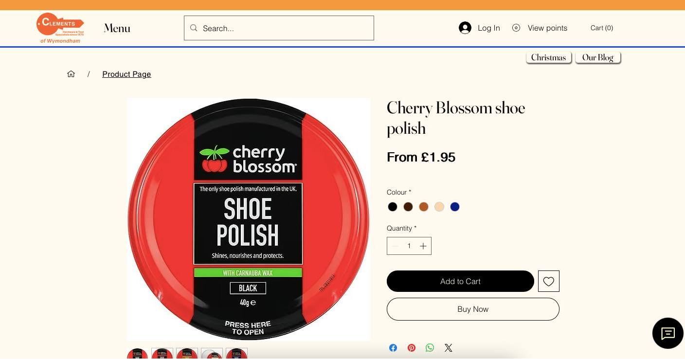 Did you know, we done shoe polish?
Comparison time again, this week its Cherry Blossom shoe polish under the gun. (Date of comparison: 5/11/2025)
Our Price: £1.95
https://www.ccclements.uk/product-page/cherry-blossom-shoe-polish
Wilko Price: £2.49
https://www.wilko.com/en-uk/cherry-blossom-shoe-polish---black/p/8365319
#wymondham #DIY #clements #clementsandsons #comparisonwednesday #pricecomparison #ccclements #visitwymondham #comparison #cherryblossom #shoepolish #cherryblossomshoepolish #shoecare