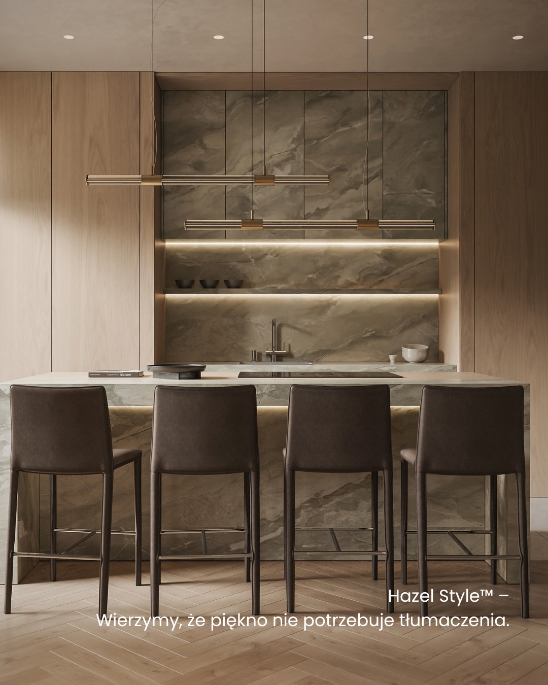 Wierzymy, że piękno nie potrzebuje tłumaczenia.
Nie krzyczy. Nie domaga się uwagi.
Po prostu jest — obecne, subtelne, prawdziwe.
W Hazel tworzymy przestrzenie,
które mówią światłem, proporcją i ciszą.
Każdy detal ma znaczenie,
ale żaden nie potrzebuje słów, by działać.
Bo prawdziwe piękno rozumiesz ciałem, nie umysłem.
Jeśli czujesz, że to piękno spokoju, którego szukałaś /szukałeś - napisz do nas.
#HazelStyle #HazelArchitects #PolskiDesign #WnętrzaZDuszą #ArchitekturaWnętrz #EstetykaSpokoju #QuietLuxury #CiszaWFormie #NowoczesneWnętrza #NaturalneMateriały #MinimalistyczneWnętrza #LuksusoweWnętrza #ProjektowanieWnętrz #SpokójToNowyLuksus #DesignKtóryMówiCiszą