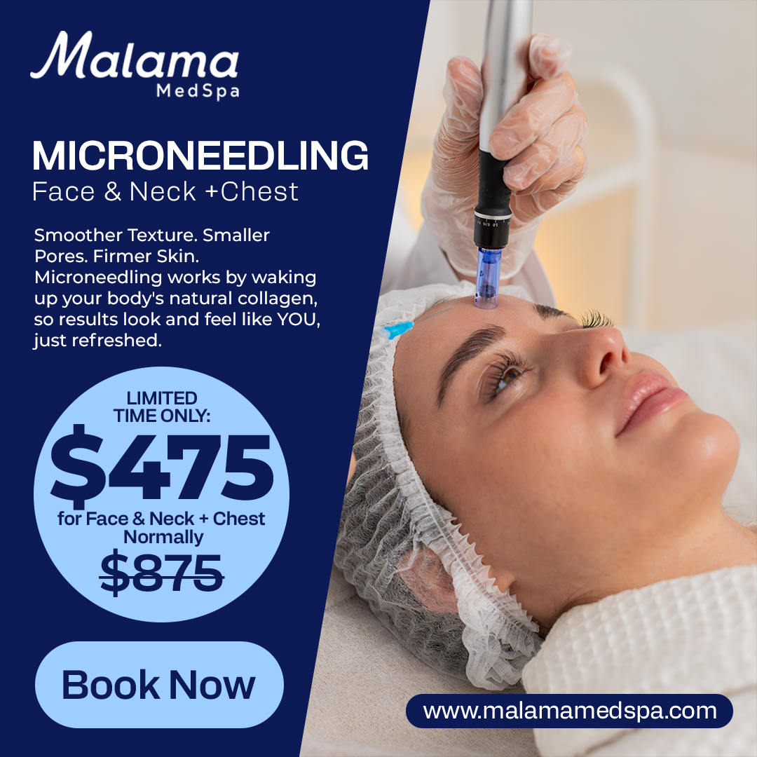 Thankful for You November Specials at Malama MedSpa. Our wellness partners are here to help you fight those fine lines, wrinkles, texture, and pores. It all starts with our skin rejuvenating service, which works by waking up your body's natural collagen, resulting in a look and feel that's refreshingly natural. Come experience the difference of beauty and wellness.