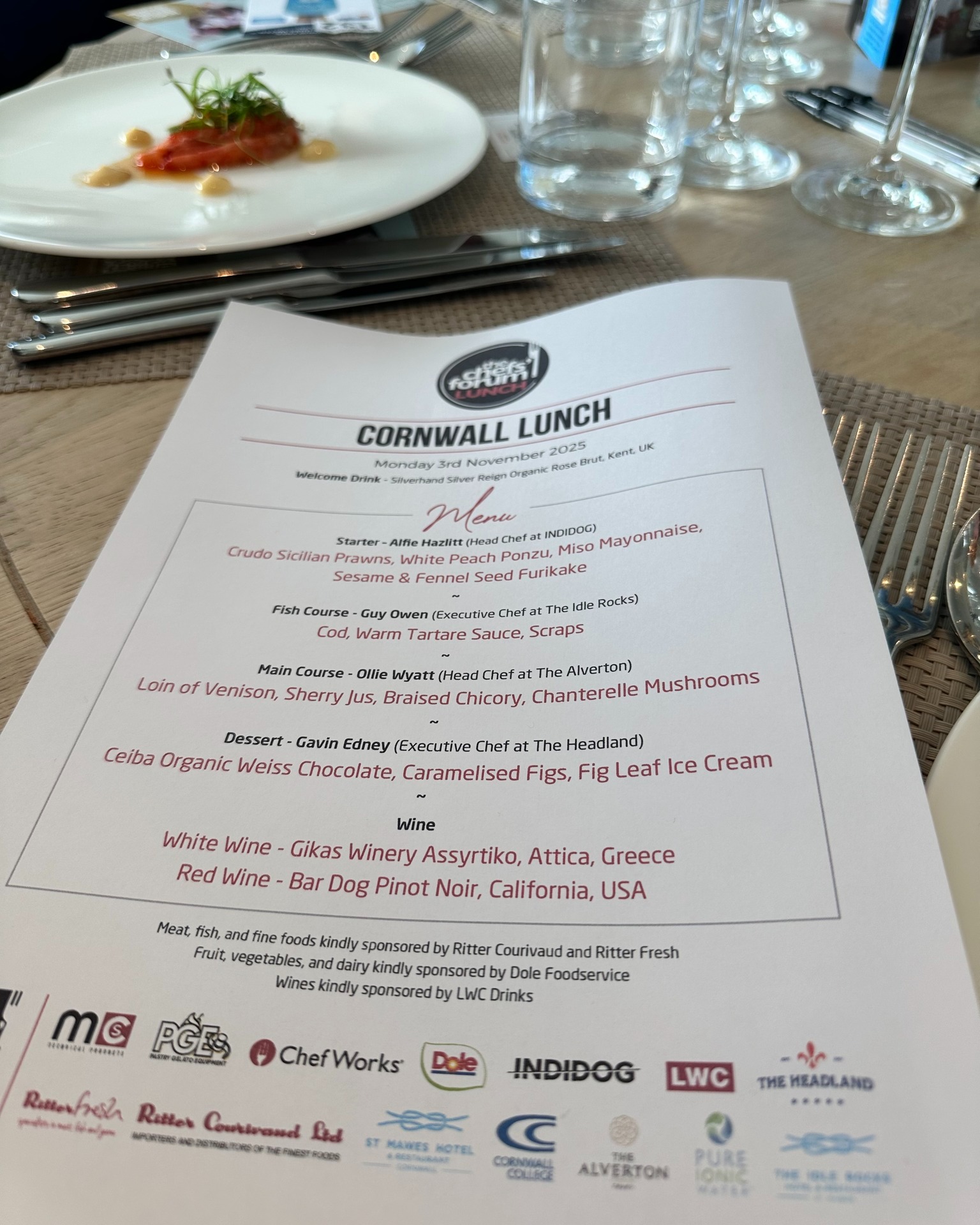 We were delighted to be invited to attend @the_chefs_forum lunch event in Cornwall yesterday. Thank you to @rittercourivaud and Ritter Fresh for the invitation to this interesting, inspiring, and very tasty event.
#chef #cheflife #food #foodie #cornwall