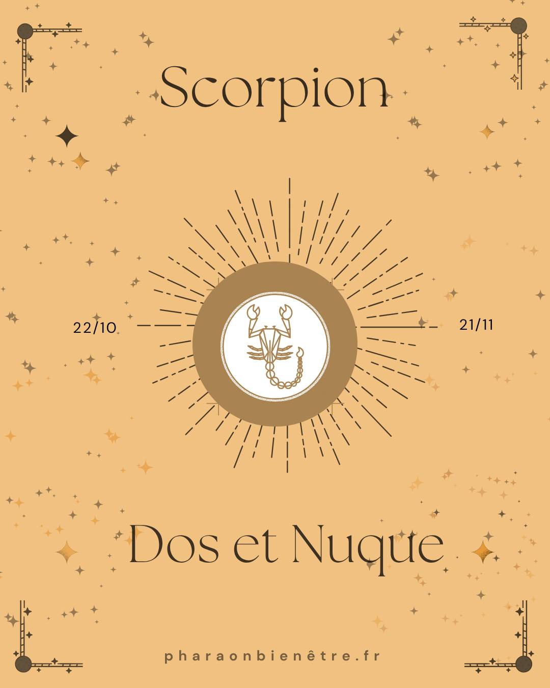 Mystérieux, intense et passionné, le Scorpion vit chaque émotion en profondeur. Ce signe d’eau ressent tout… souvent trop. Et quand la tension monte, c’est le dos et la nuque qui en portent tout le poids.
💆♂️ Le massage dos et nuque est idéal pour les natifs du Scorpion :
il aide à libérer les tensions accumulées, à apaiser l’esprit et à retrouver le calme intérieur sans perdre cette belle intensité qui les caractérise.
Chez Pharaon Bien-Être, nous vous invitons à transformer vos émotions en douceur et vos énergies en équilibre.
Prenez un moment pour vous détendre, respirer et lâcher prise.
✨ Offrez à votre dos et à votre esprit le soin qu’ils méritent.
#PharaonBienÊtre #MassageScorpion #MassageDos #MassageNuque #BienÊtre #Relaxation #SigneAstrologique #Zodiaque #Scorpion #ÉnergiePositive #LâcherPrise #MassageÉgyptien #AutoEntrepreneur #MinaPharaonBienÊtre #SoinsDuCorps #DétenteAbsolue
