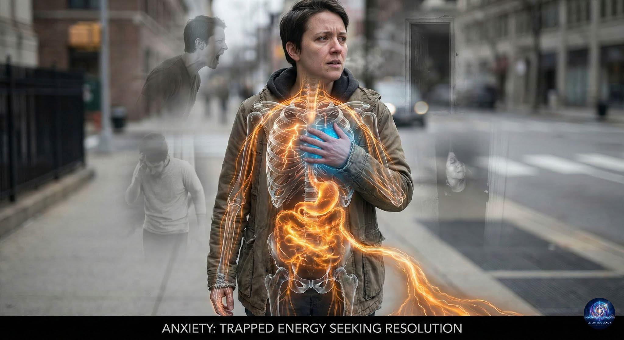 𝗬𝗼𝘂𝗿 𝗮𝗻𝘅𝗶𝗲𝘁𝘆 𝗶𝘀𝗻'𝘁 𝗮 𝗱𝗶𝘀𝗼𝗿𝗱𝗲𝗿. 𝗜𝘁'𝘀 𝘂𝗻𝗽𝗿𝗼𝗰𝗲𝘀𝘀𝗲𝗱 𝗲𝗻𝗲𝗿𝗴𝘆.
That constant worry. The racing thoughts. The feeling like something bad is always about to happen.
It's not broken brain chemistry. It's stuck survival energy that never got to complete its cycle.
When threat happens and you can't fight or flee, that energy freezes in your nervous system. Years later, it's still there—running in the background, searching for danger, keeping you in hypervigilance.
Your body isn't overreacting. It's still trying to protect you from something that already happened.
Anxiety isn't the enemy. It's the messenger telling you there's energy that needs to move, trauma that needs to complete, safety that needs to be restored at the nervous system level.
You don't need to manage anxiety forever. You need to help your body finish what it started.
When the stored energy releases, the anxiety naturally dissolves.
#HappiSpace
#StressReliefNaturally
#ScienceOfLaughter
#laughtercoaching
#shareenrichter