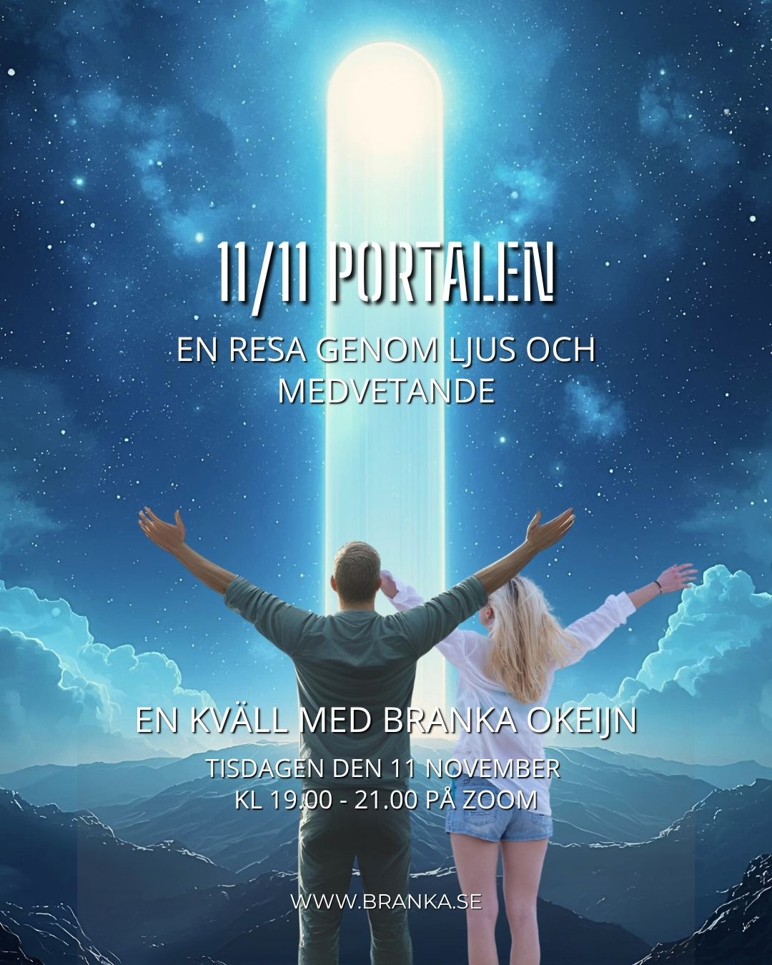 I skenet av superfullmånen rör vi oss mot peaken av den kraftfulla 11-11 portalen. Du bjuds in att kliva genom ljusets dörr, väcka din inre visdom och manifestera i samklang med din själ. En kosmisk passage som öppnar dörren mot nästa fas av din resa. Det här är inte ännu en dag på kalendern. Det är en aktivering av din framtid, en inbjudan att komma i kontakt med ditt autentiska jag och kliva in i den energi som kommer att prägla 2026.
Om livet under en tid har prövat dig, tänjt på dina gränser eller väckt frågor du inte längre kan blunda för, så är det nu allt börjar komma på plats. Trycket du känt håller på att förvandlas till kraft. Det du trodde var hinder, som skapade motstånd i energin har i själva verket varit en förberedelse. Portalöppningen, som redan känns av, hjälper dig att komma i samklang med ditt högre jag, så att du kan möta 2026 med klarhet, mod och balans. Energin rör sig snabbt, inte för att stressa dig, utan för att synkronisera dig med din själs nästa nivå.
11-11 portalen påminner dig om att du inte behöver ”bli någon”. Det handlar snarare om få kontakt med den delen av dig som vet vem du är och alltid har varit. De delar av dig som legat dolda under ansvar, anpassning och gamla mönster, de är redo att komma fram. Den här portalen är en förberedelse för att leva ditt liv inifrån och ut i närvaro och tillit.
Jag vill därför öppna dörren till en magisk kväll tisdagen den 11/11, en stund där vi tillsammans utforskar de starka energier som nu rör sig och vad de betyder för dig på ett personligt plan. Det här är en kväll för dig som vill stå i samklang med de kosmiska flödena, höja din frekvens och låta 2025 sluta i klarhet, kraft och tillit till den större planen.
Varmt välkommen att vara med, online via Zoom.
Branka
LIVE - Tisdagen den 11 november via Zoom
Kl 19.00 - 21.00
REPRISLÄNK skickas ut dagen därpå och gäller i 7 dagar.
Deltagaravgift: 300kr
Anmälan: www.branka.se/11-11-portalen
Länk i profil @brankaokeijn