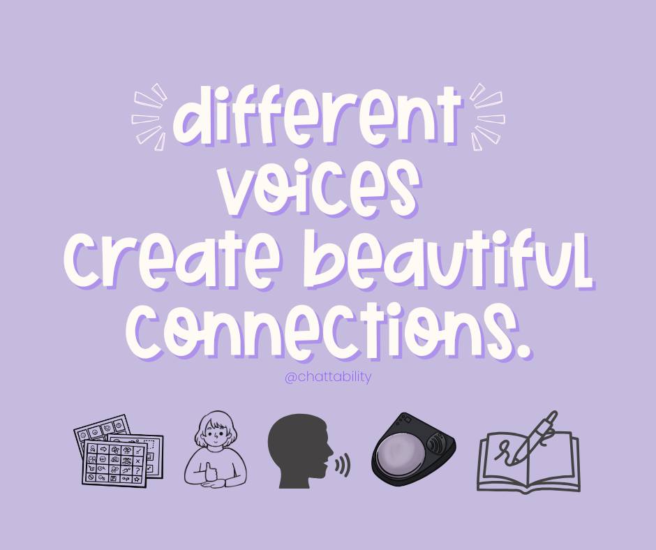 Communication isn't one-size-fits-all. It's unique and full of meaning! Different voices create beautiful connections. 💬
Remember: communication isn’t just words. It’s eye contact, gestures, facial expressions, pictures, and sounds.
When we honor every way a child communicates, connection and language grow together.
Be intentional and respond to every attempt to communicate. No matter what it looks or sounds like.
#chattability #inclusionmatters #communication #aba #BCBA #neurodiversity #speechandlanguage #connection #play #education #earlyintervention #specialeducation #languagedevelopment #playtherapy #communicationskills #slp #slpa #asd #adhd #motherhood #inclusiveeducation #advocate #playtolearn #childdevelopment