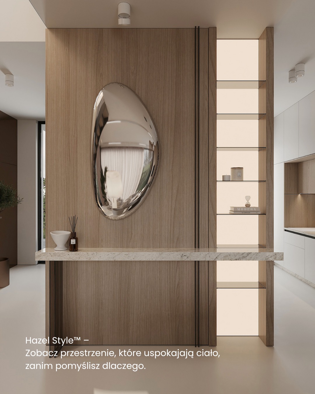 Bo spokój to nie styl - to reakcja ciała.
Proporcje, światło, naturalne faktury…
Wszystko tu zostało zaprojektowane tak,
by Twój układ nerwowy mógł odpocząć.
To nie jest przestrzeń, którą się ogląda.
To przestrzeń, którą się odczuwa.
#hazelstyle #architekturawnętrz #projektowaniewnętrz #wnętrza #designwnętrz #luksusowewnętrza #minimalistycznewnętrza #nowoczesnydom #spokojwewnętrzu #estetykawnętrza #naturalnemateriały #harmoniadomu #światłownętrza #architekturaemocji #ciszawformie #polskidesign #wnętrzazduszą #projektwnętrz