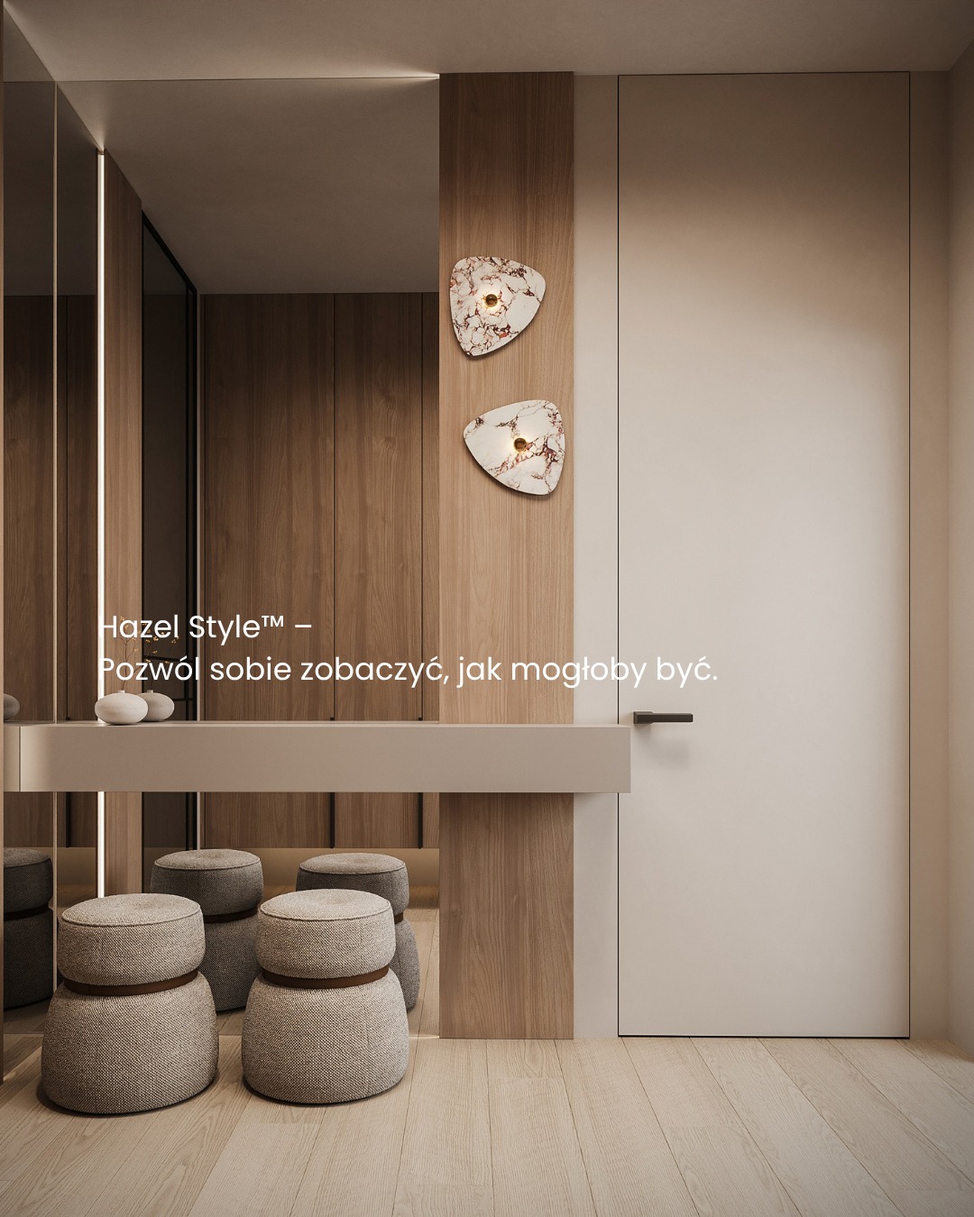 Dla mnie piękno nie wymaga słów.
Wystarczy je poczuć — w świetle, rytmie, fakturze.
Hazel powstało z tej ciszy.
Porozmawiajmy o Twojej przestrzeni spokoju. Zapraszamy na priv.
#HazelStyle #HazelArchitects #QuietLuxury