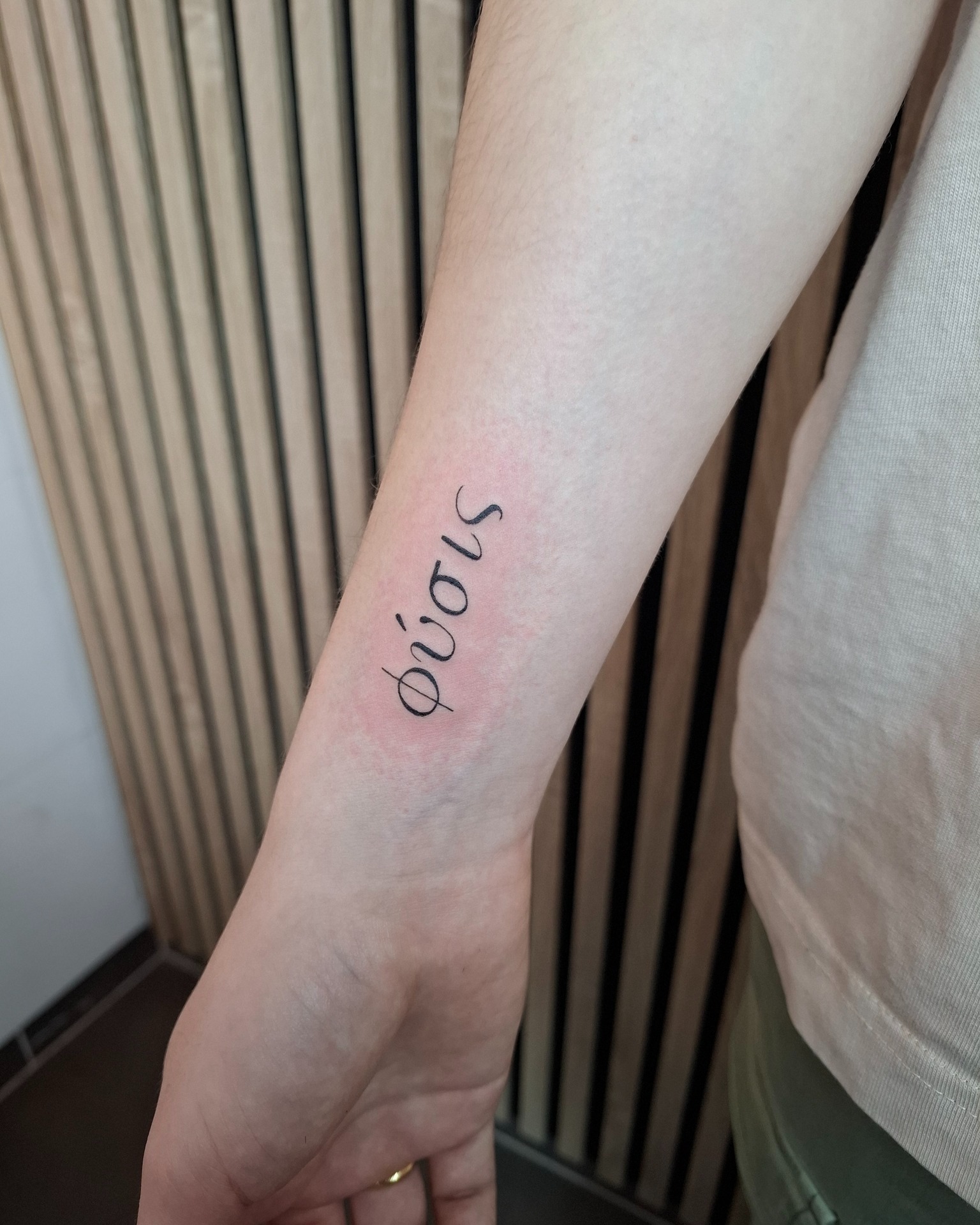 Physis by @luneink
Fine-line simplicity with timeless meaning. This delicate Greek script captures the essence of “physis” (nature, growth, being). Subtle, precise, and deeply personal.
Done at @thelostoasistattoo
✨ Want ink like this? 👉 DM @luneink or email luneink.info@gmail.com
to book your spot! ✉️
Gift season’s approaching fast - and our tattoo gift cards are the perfect way to give something truly personal 🎁