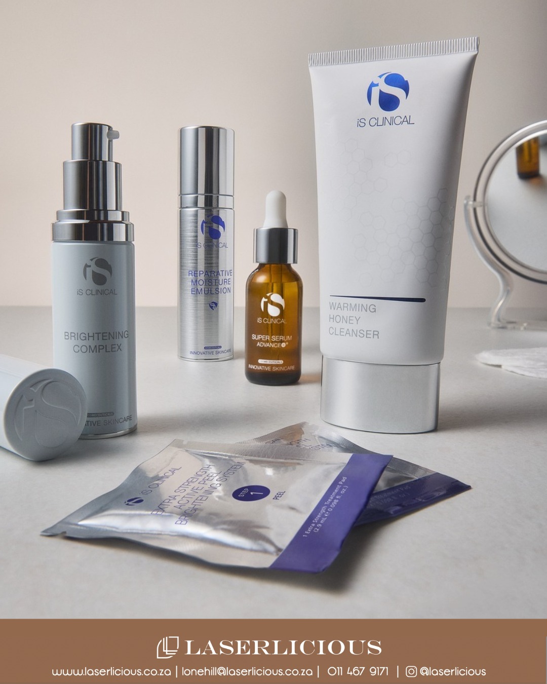 Science meets summer glow 🧪
Restore radiance with iS Clinical’s powerful, proven formulas - designed to brighten, repair, and revive sun-exposed skin. Now available at Laserlicious.
📞 Call Laserlicious on 011 467 9171 / WhatsApp 083 490 9524 / info@laserlicious.co.za
#iSClinical #SkinScience #Laserlicious #HealthySkin